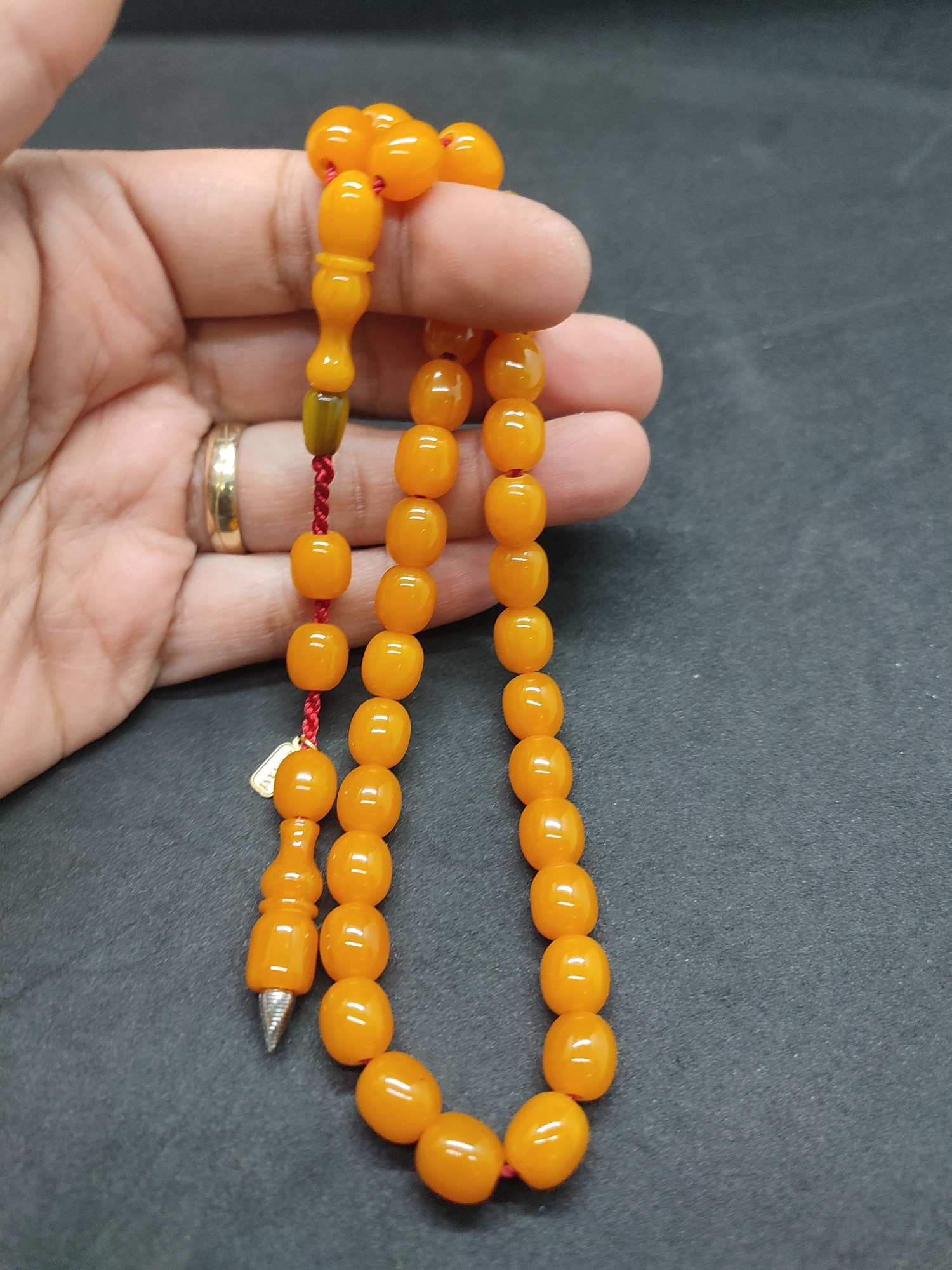 Hayyani Usta Eseri Çift Zımpara Çift Cilalı Sıkma Kehribar Sertifikalı 9542 küçük resim 4