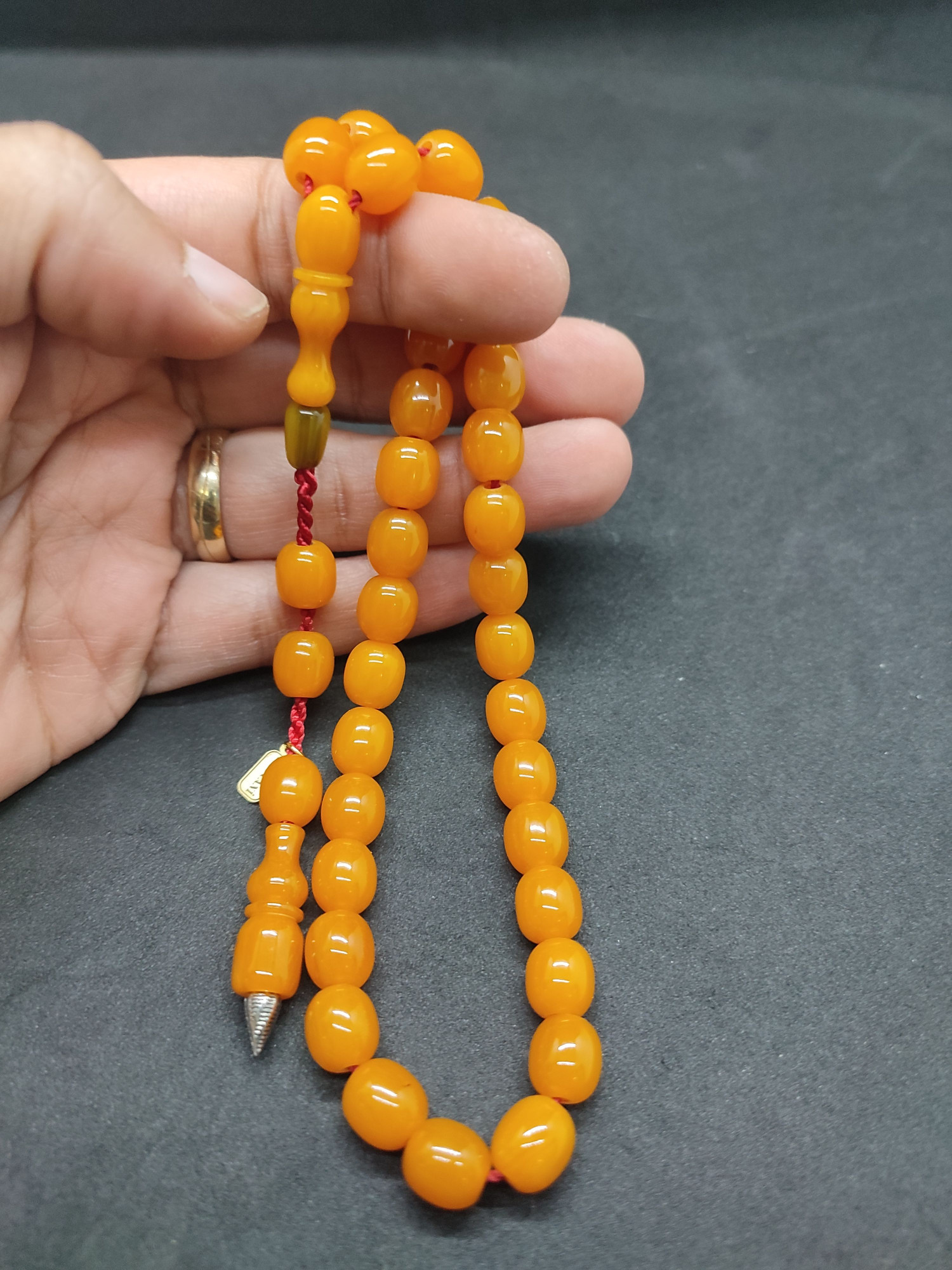 Hayyani Usta Eseri Çift Zımpara Çift Cilalı Sıkma Kehribar Sertifikalı 9542 küçük resim 5