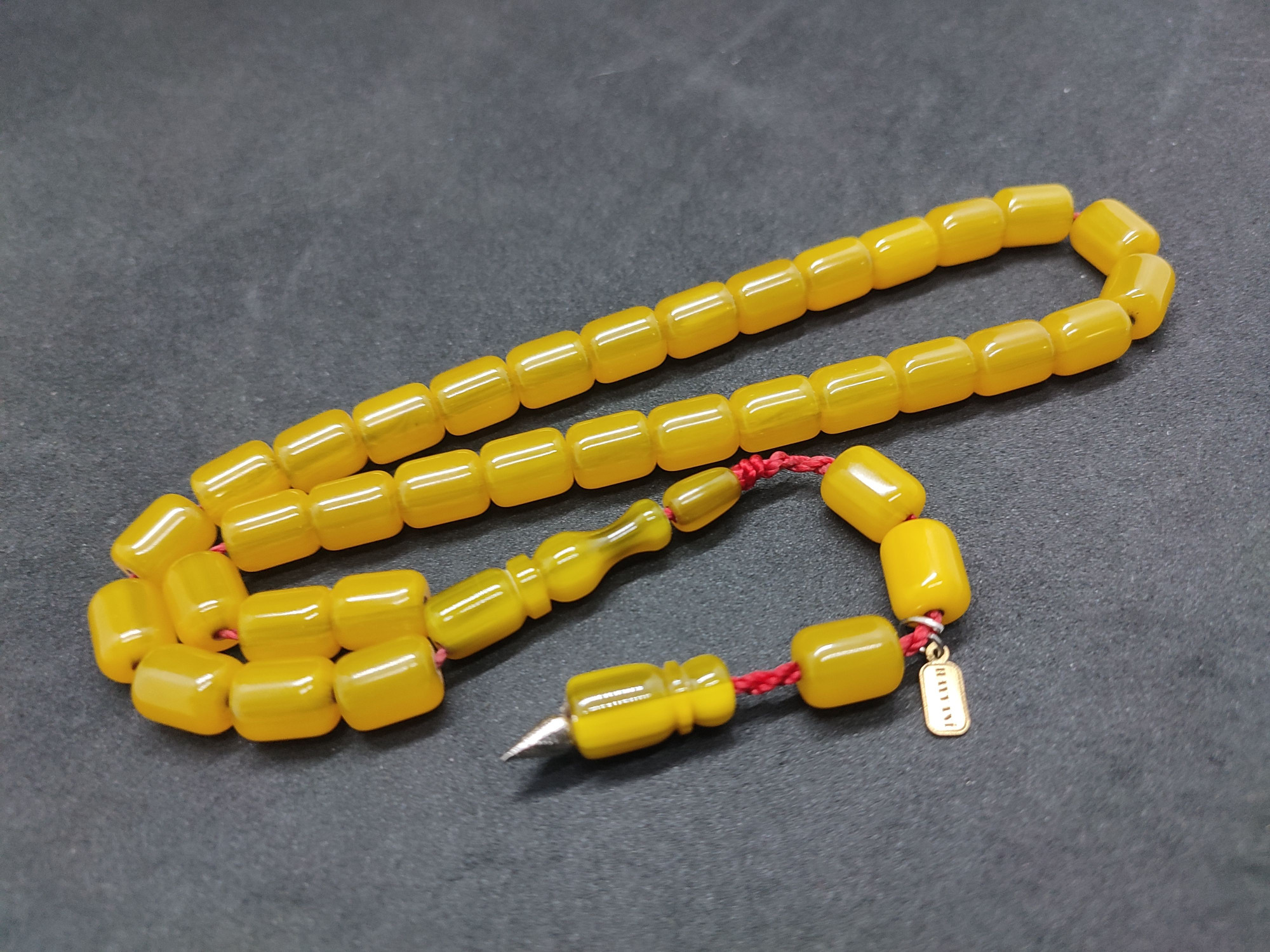 Hayyani Usta Eseri Çift Zımpara Çift Cilalı Sıkma Kehribar Sertifikalı 9543