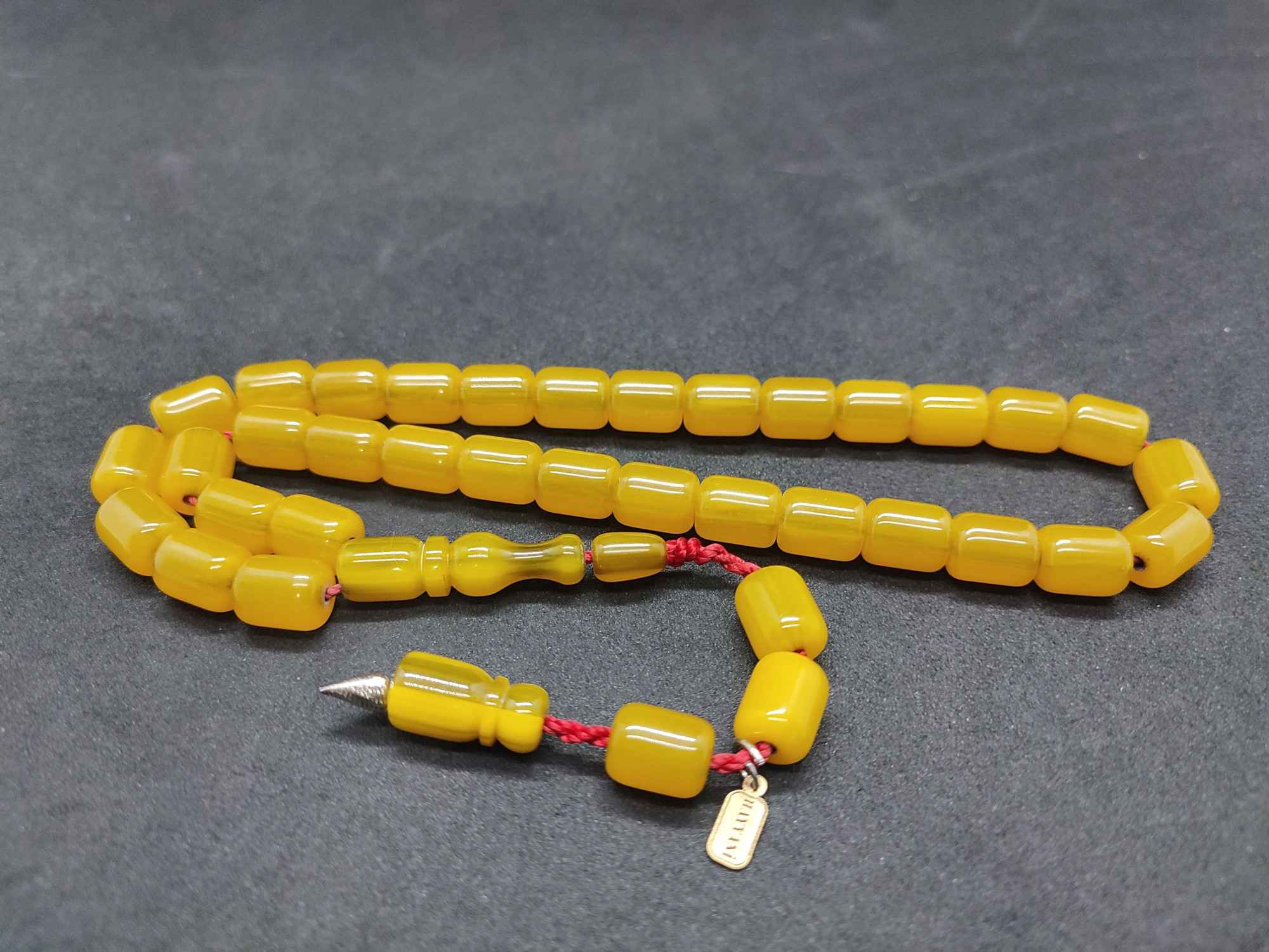 Hayyani Usta Eseri Çift Zımpara Çift Cilalı Sıkma Kehribar Sertifikalı 9543 küçük resim 2