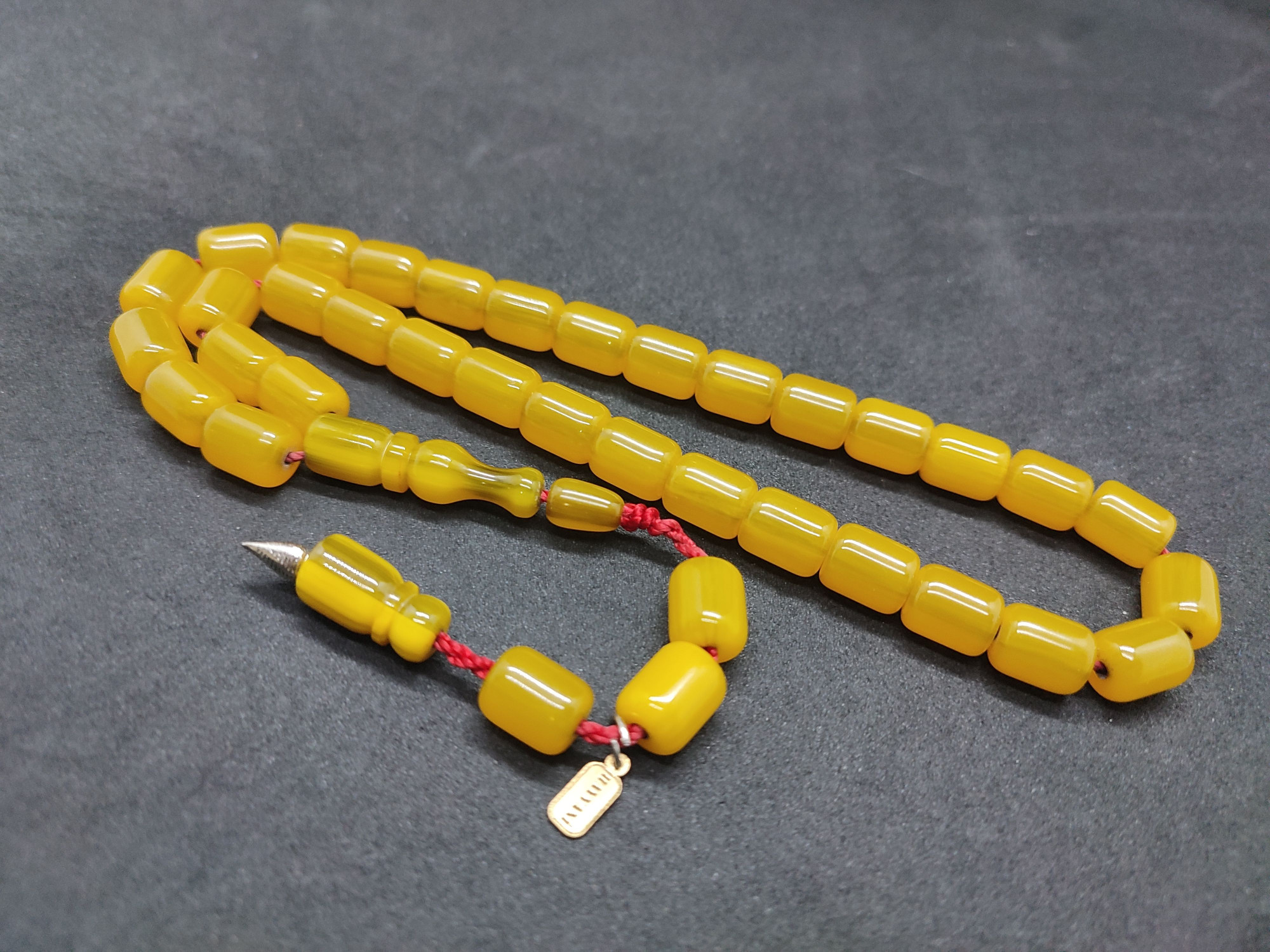 Hayyani Usta Eseri Çift Zımpara Çift Cilalı Sıkma Kehribar Sertifikalı 9543 küçük resim 3