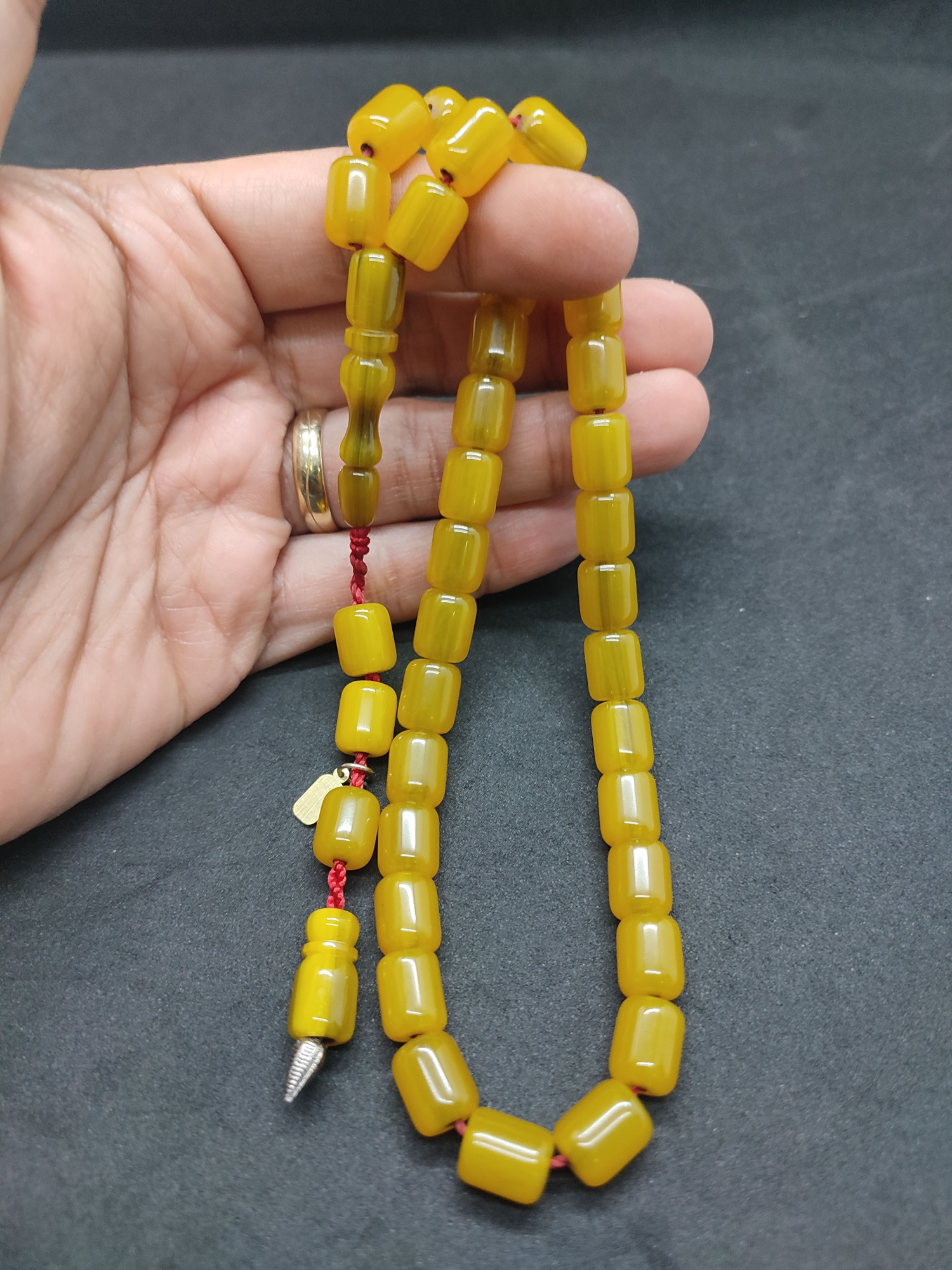 Hayyani Usta Eseri Çift Zımpara Çift Cilalı Sıkma Kehribar Sertifikalı 9543 küçük resim 4