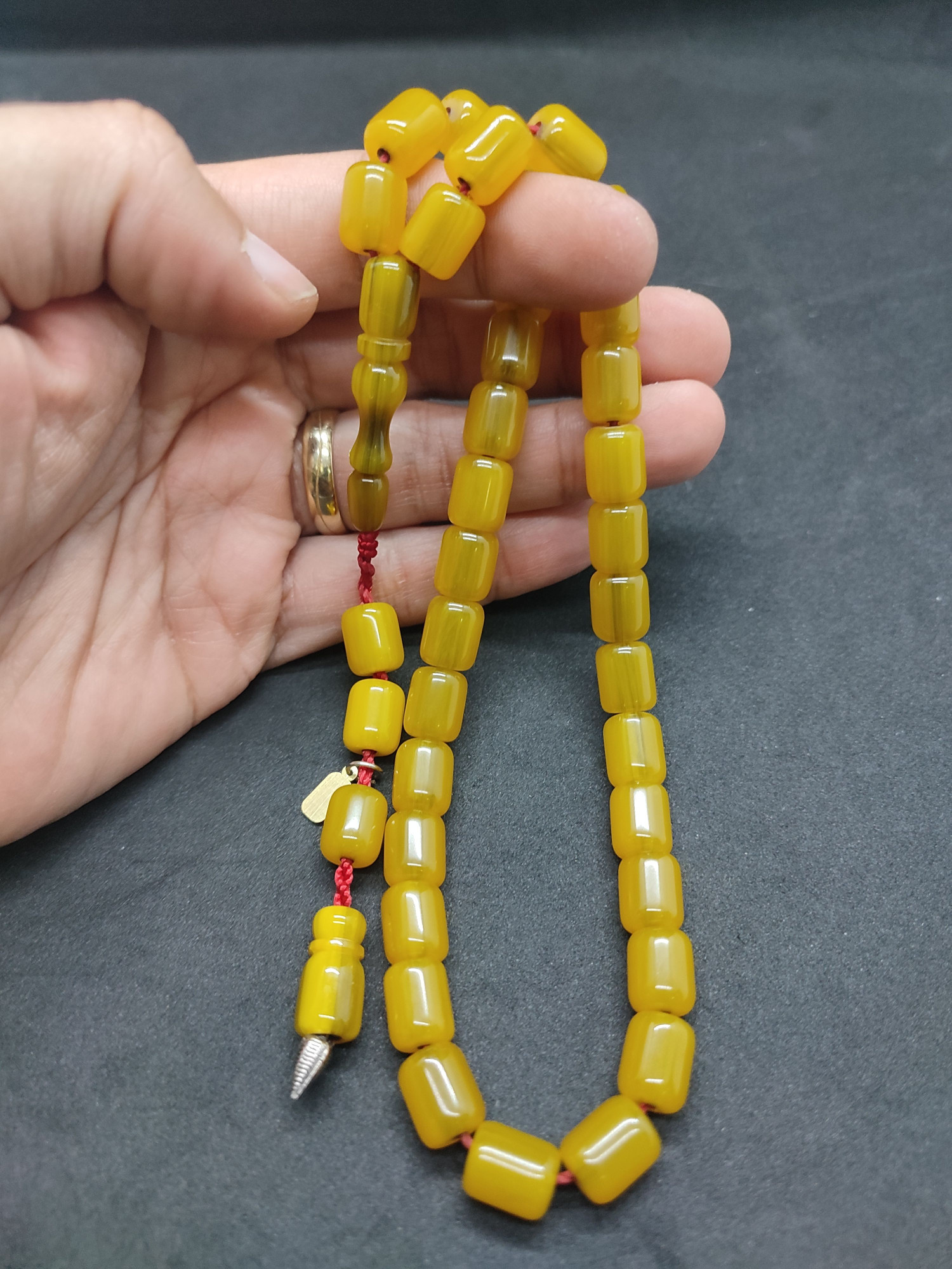 Hayyani Usta Eseri Çift Zımpara Çift Cilalı Sıkma Kehribar Sertifikalı 9543 küçük resim 5