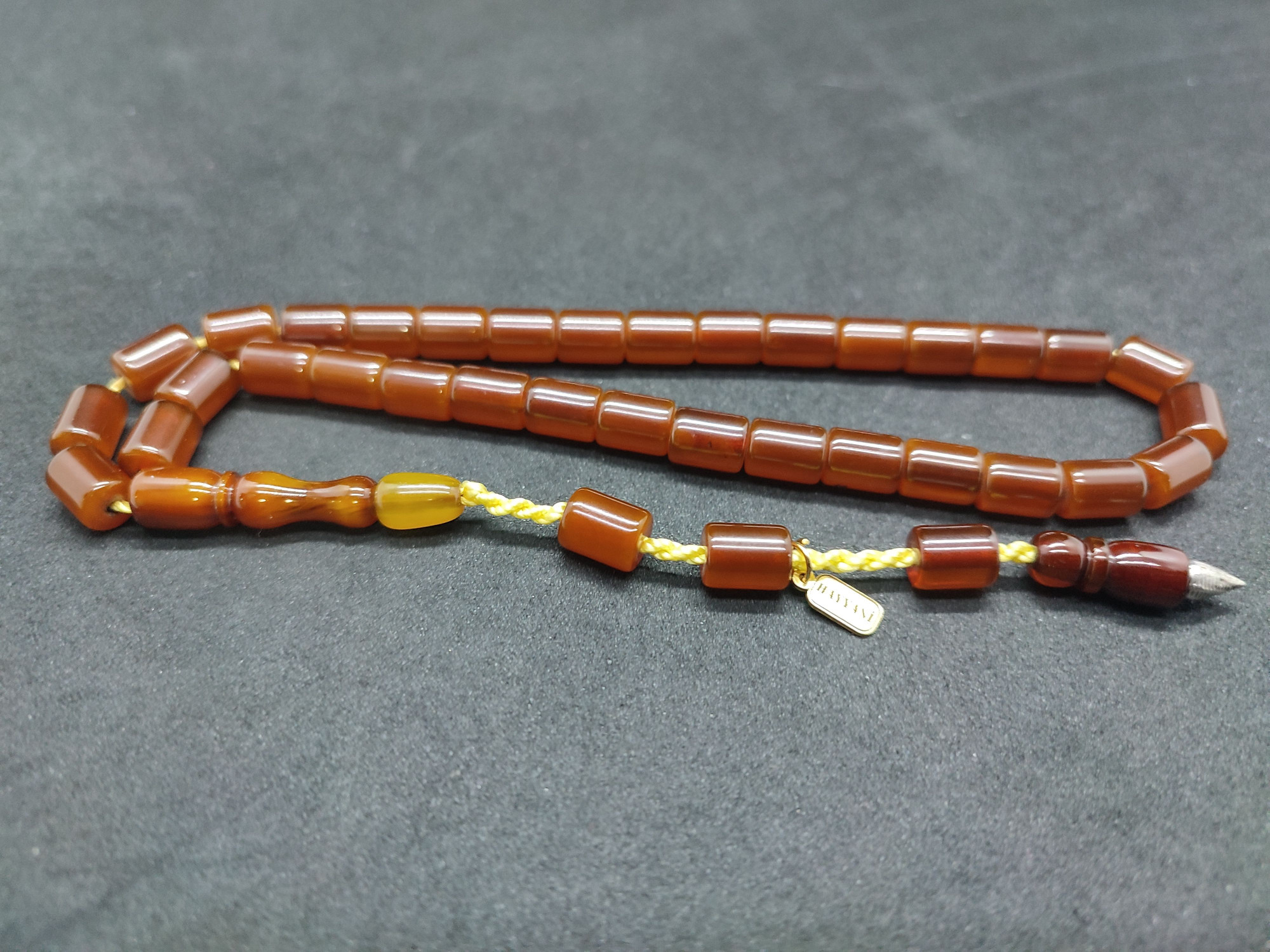 Hayyani Usta Eseri Çift Zımpara Çift Cilalı Sıkma Kehribar Sertifikalı 9544 küçük resim 2