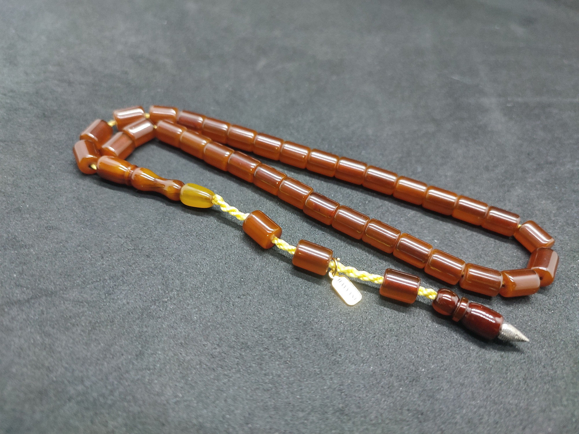 Hayyani Usta Eseri Çift Zımpara Çift Cilalı Sıkma Kehribar Sertifikalı 9544 küçük resim 4