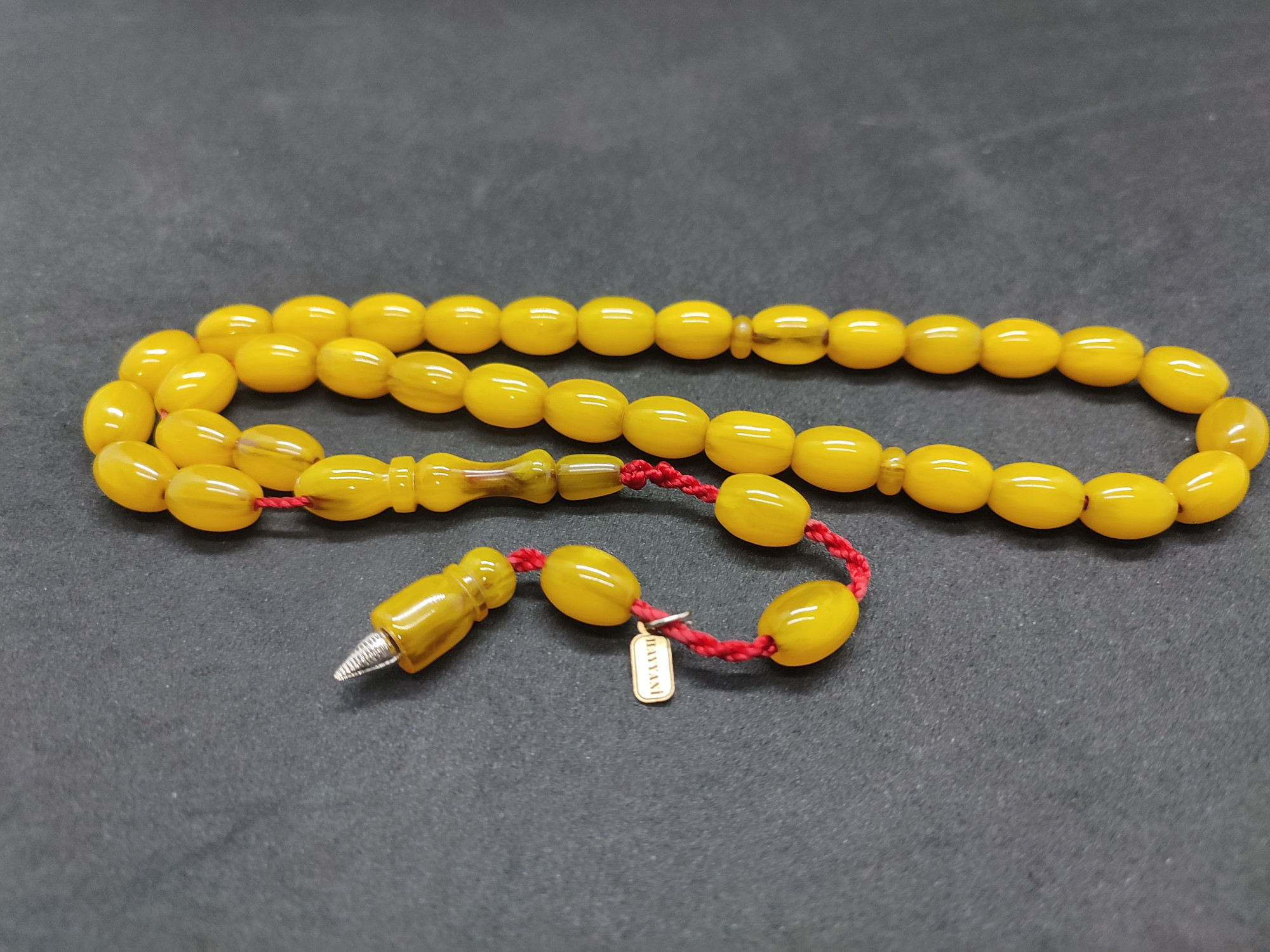 Hayyani Usta Eseri Çift Zımpara Çift Cilalı Sıkma Kehribar Sertifikalı 9545 küçük resim 2