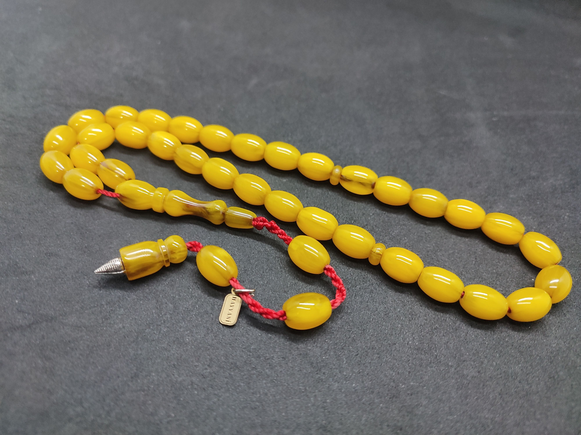 Hayyani Usta Eseri Çift Zımpara Çift Cilalı Sıkma Kehribar Sertifikalı 9545 küçük resim 3