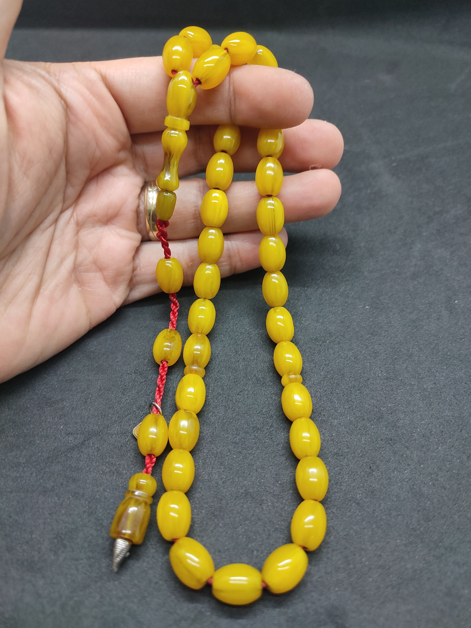 Hayyani Usta Eseri Çift Zımpara Çift Cilalı Sıkma Kehribar Sertifikalı 9545 küçük resim 4