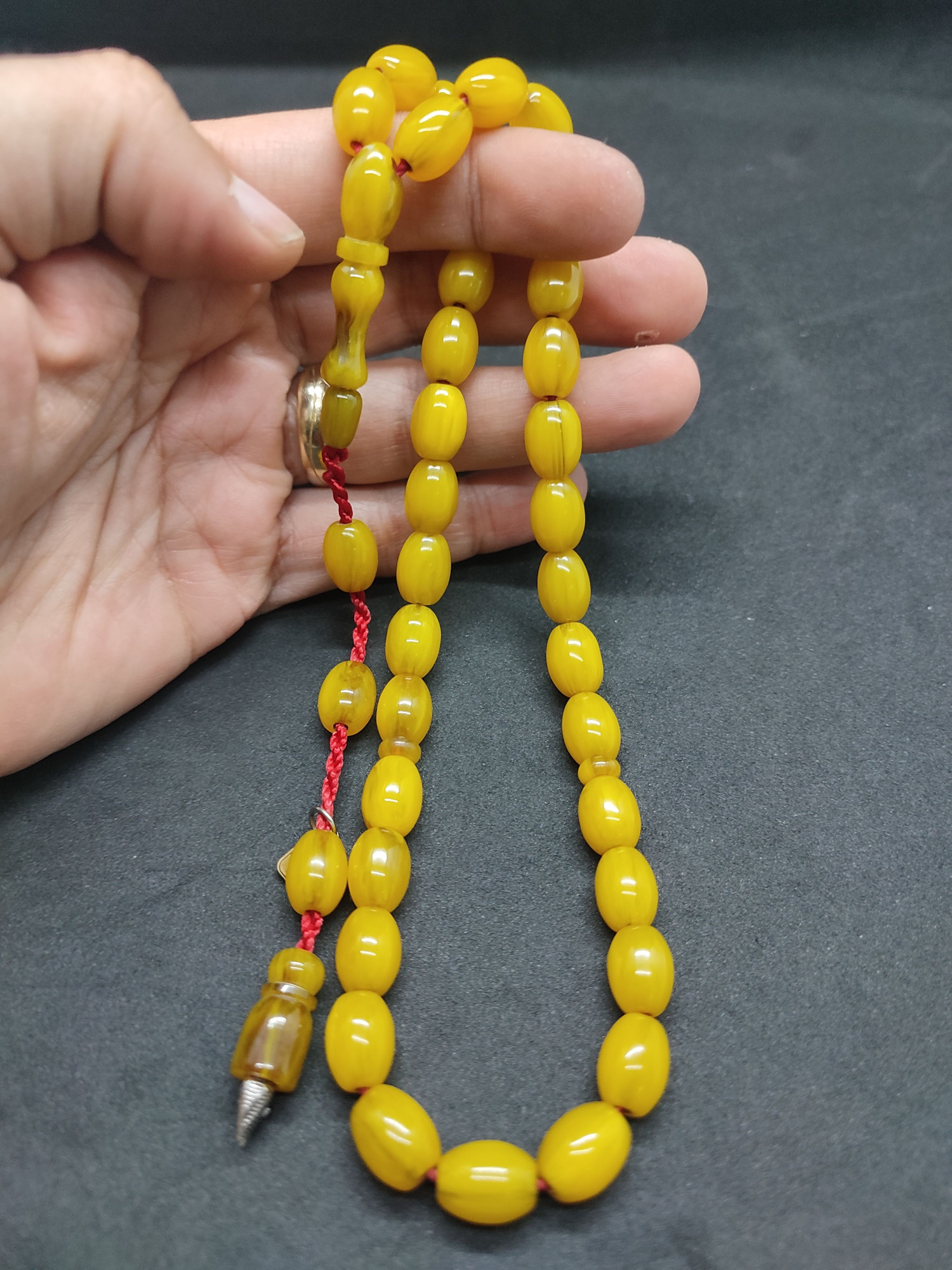 Hayyani Usta Eseri Çift Zımpara Çift Cilalı Sıkma Kehribar Sertifikalı 9545 küçük resim 5