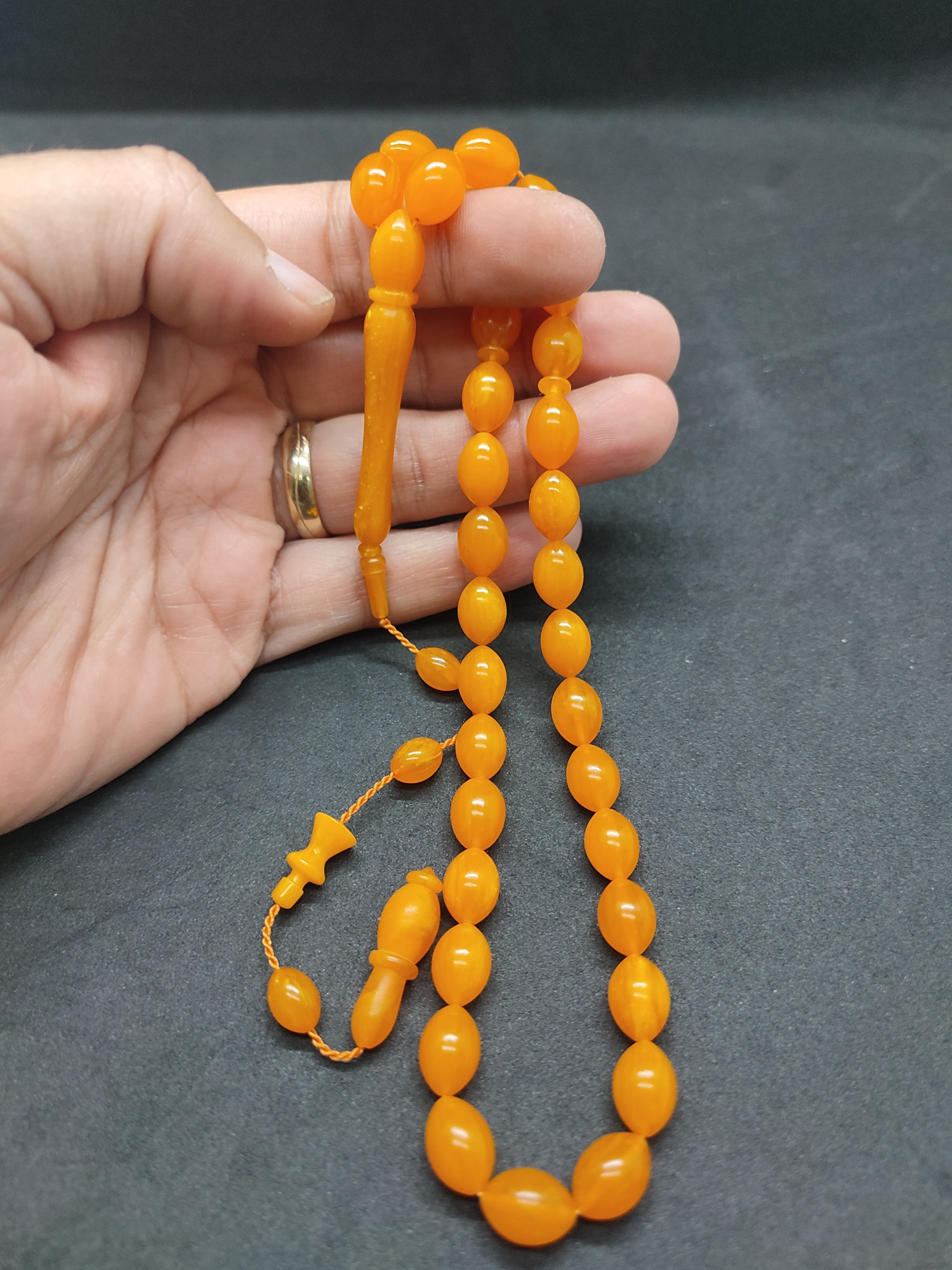 Efsane Usta Muhammed Erden Eseri Sıkma Kehribar Sertifikalı 9547 küçük resim 5