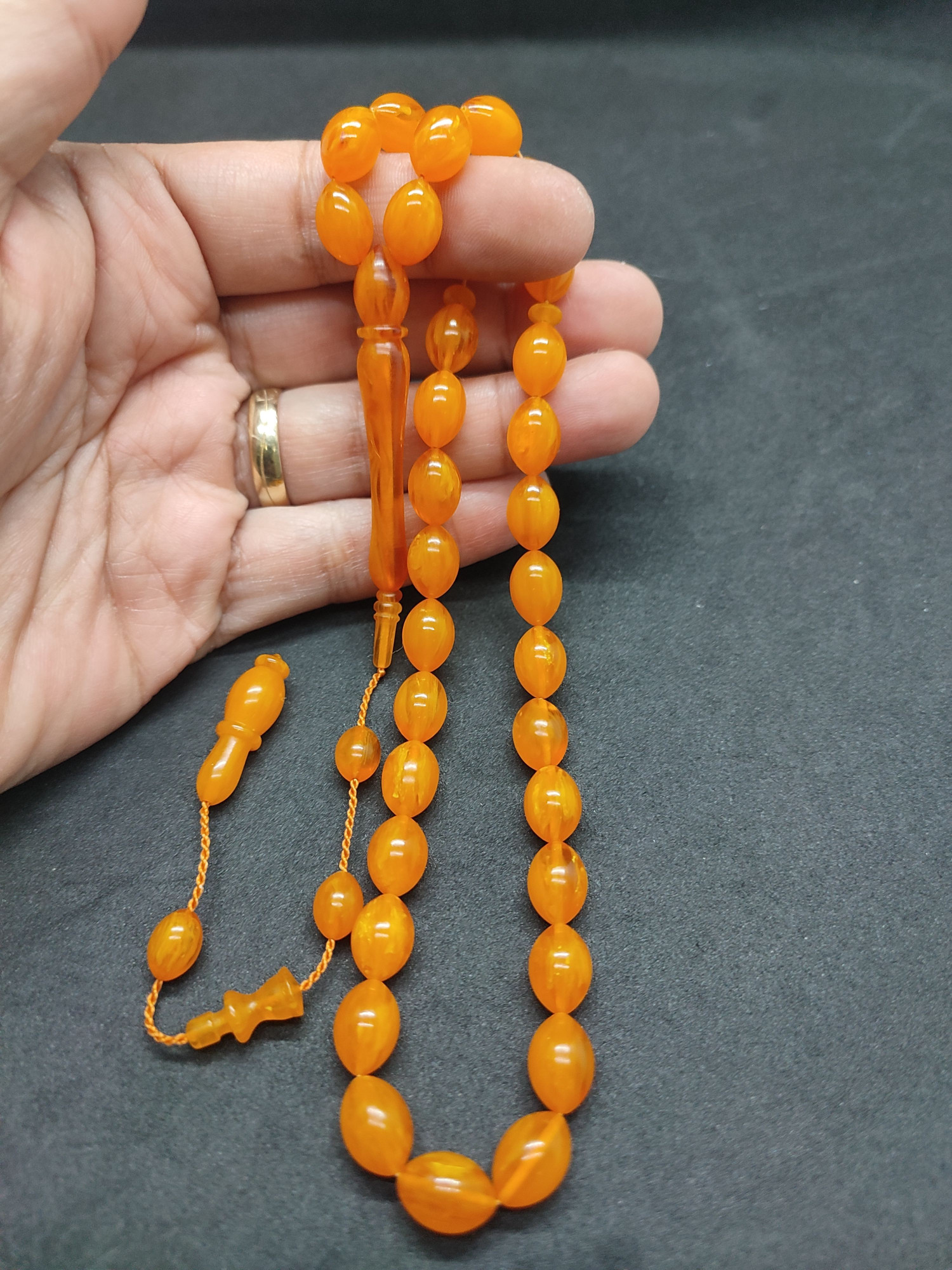 Efsane Usta Muhammed Erden Eseri Sıkma Kehribar Sertifikalı 9548 küçük resim 4