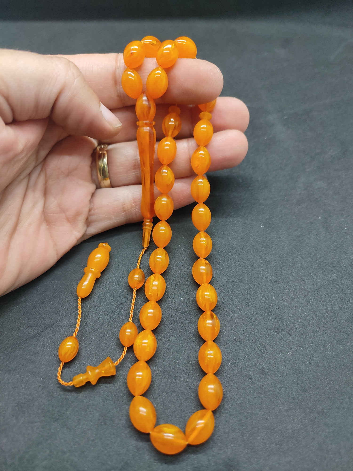 Efsane Usta Muhammed Erden Eseri Sıkma Kehribar Sertifikalı 9548 küçük resim 5