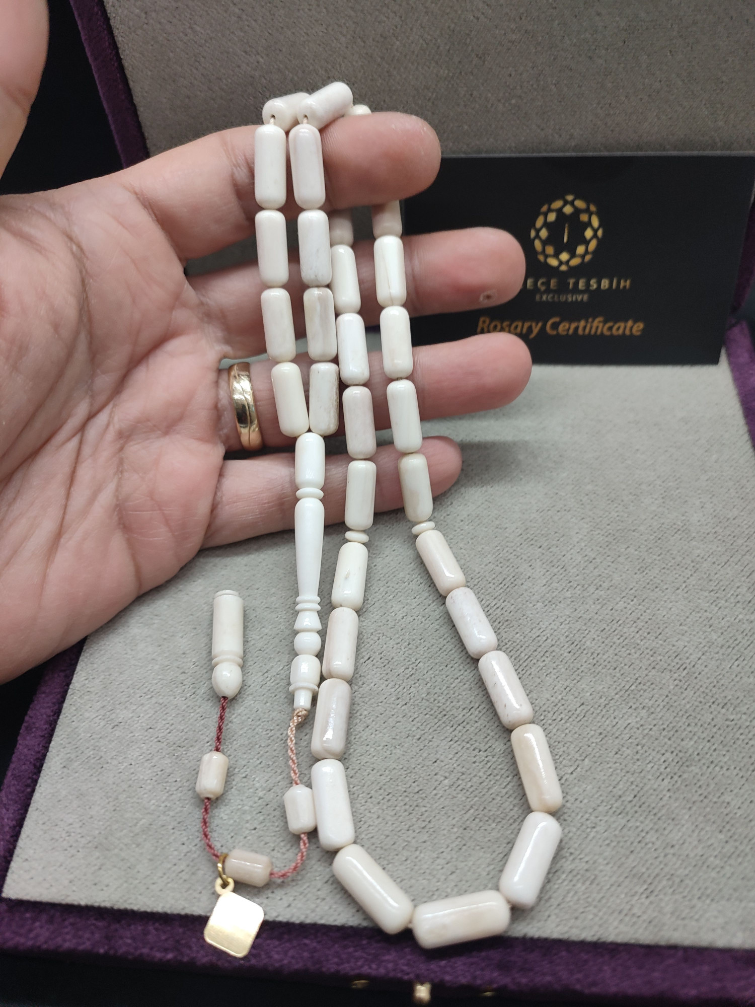 VIP Kurulu Hakan Kaya Usta Eseri 35.69 Gr. Yoğun Özlü Devekuşu Kemiği Sertifikalı 9559 küçük resim 4