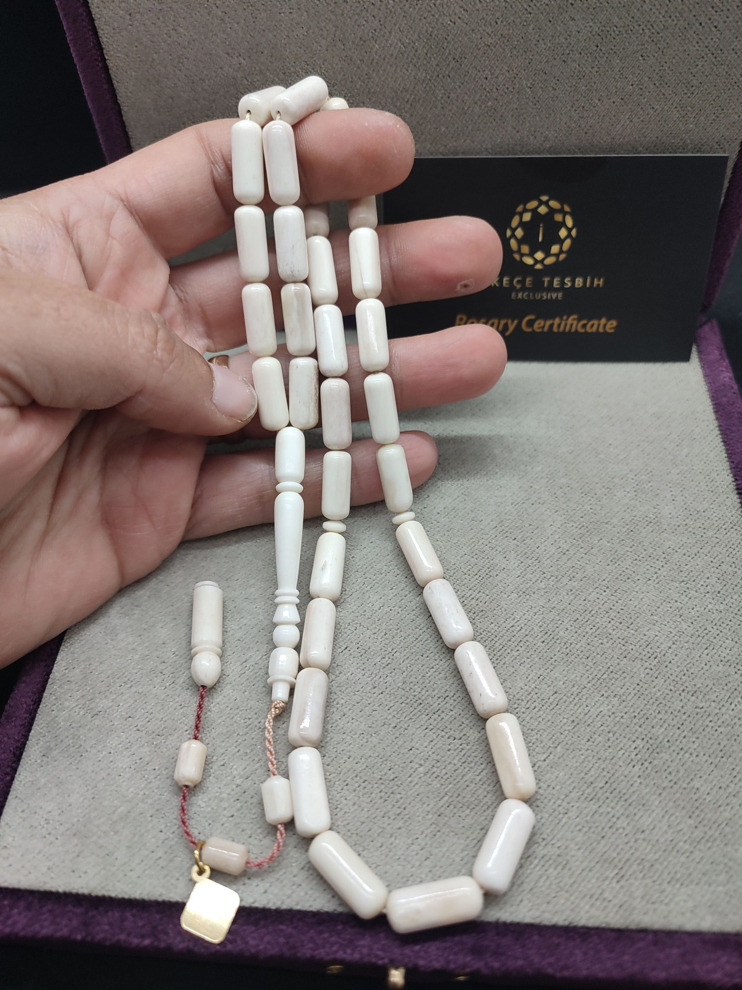 VIP Kurulu Hakan Kaya Usta Eseri 35.69 Gr. Yoğun Özlü Devekuşu Kemiği Sertifikalı 9559 küçük resim 5