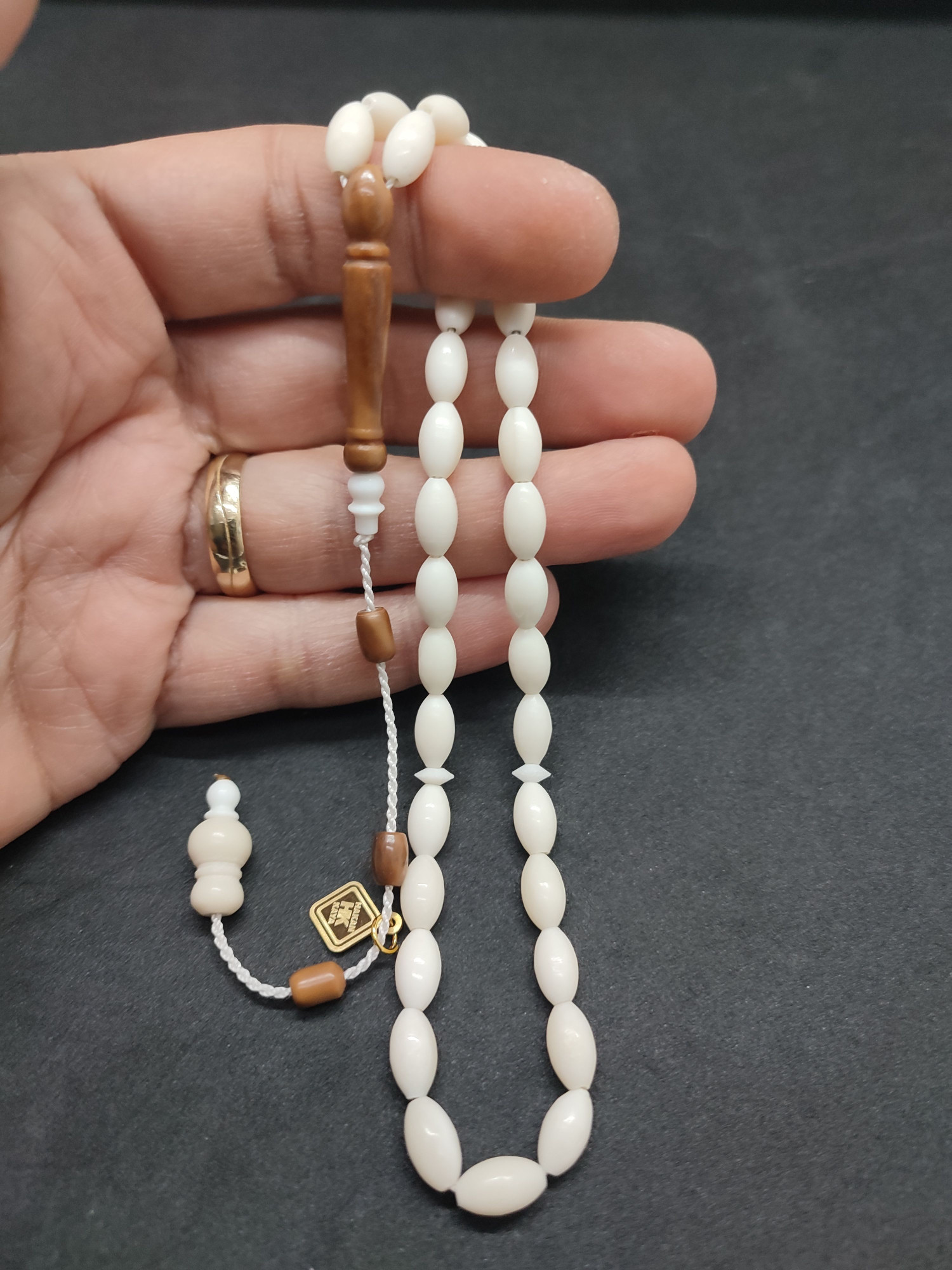 Hakan Kaya Usta Eseri Kuka Kombinli El Boy Deve Kemiği Sertifikalı 9562 küçük resim 4