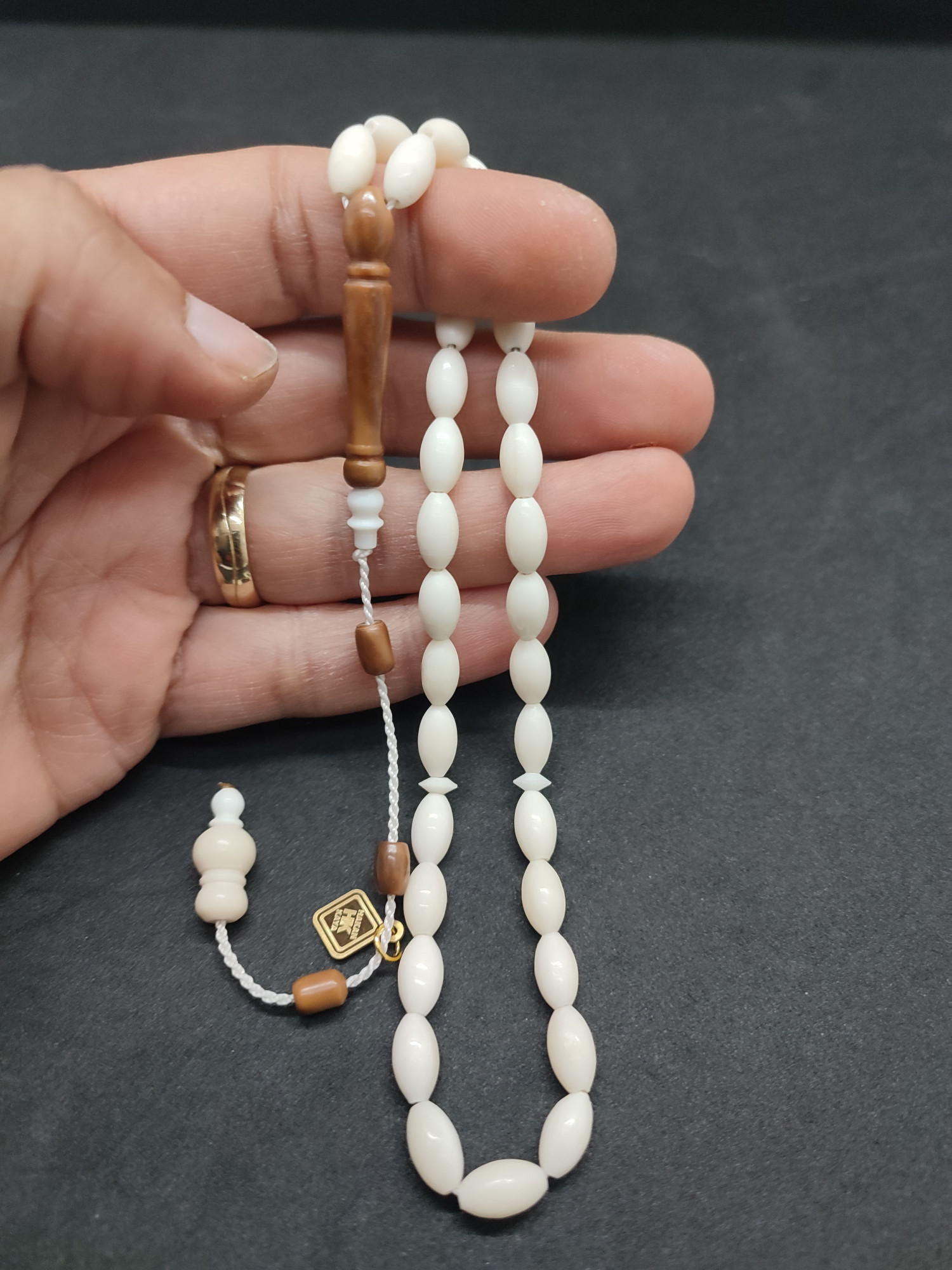 Hakan Kaya Usta Eseri Kuka Kombinli El Boy Deve Kemiği Sertifikalı 9562 küçük resim 5