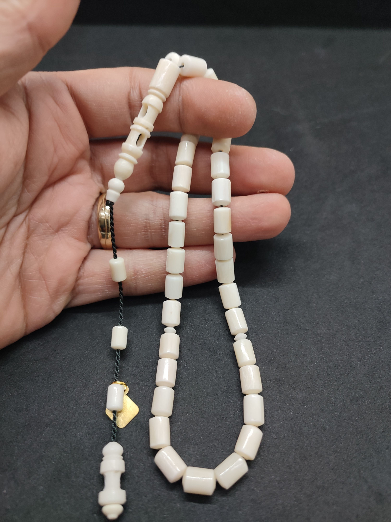 Hakan Kaya Usta Eseri Kuka Kombinli El Boy Deve Kemiği Sertifikalı 9564 küçük resim 5