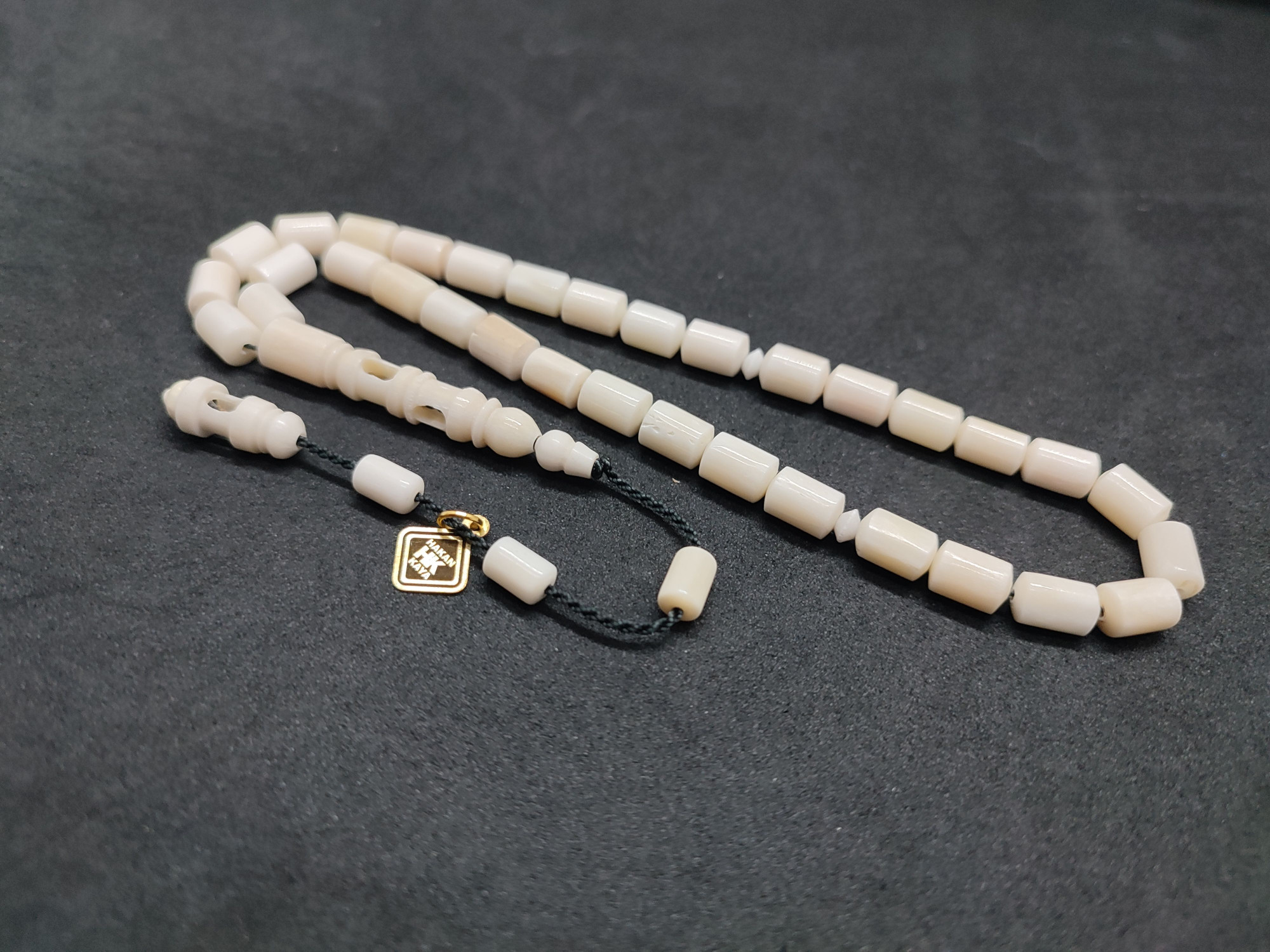 Hakan Kaya Usta Eseri Kuka Kombinli El Boy Deve Kemiği Sertifikalı 9564 küçük resim 3