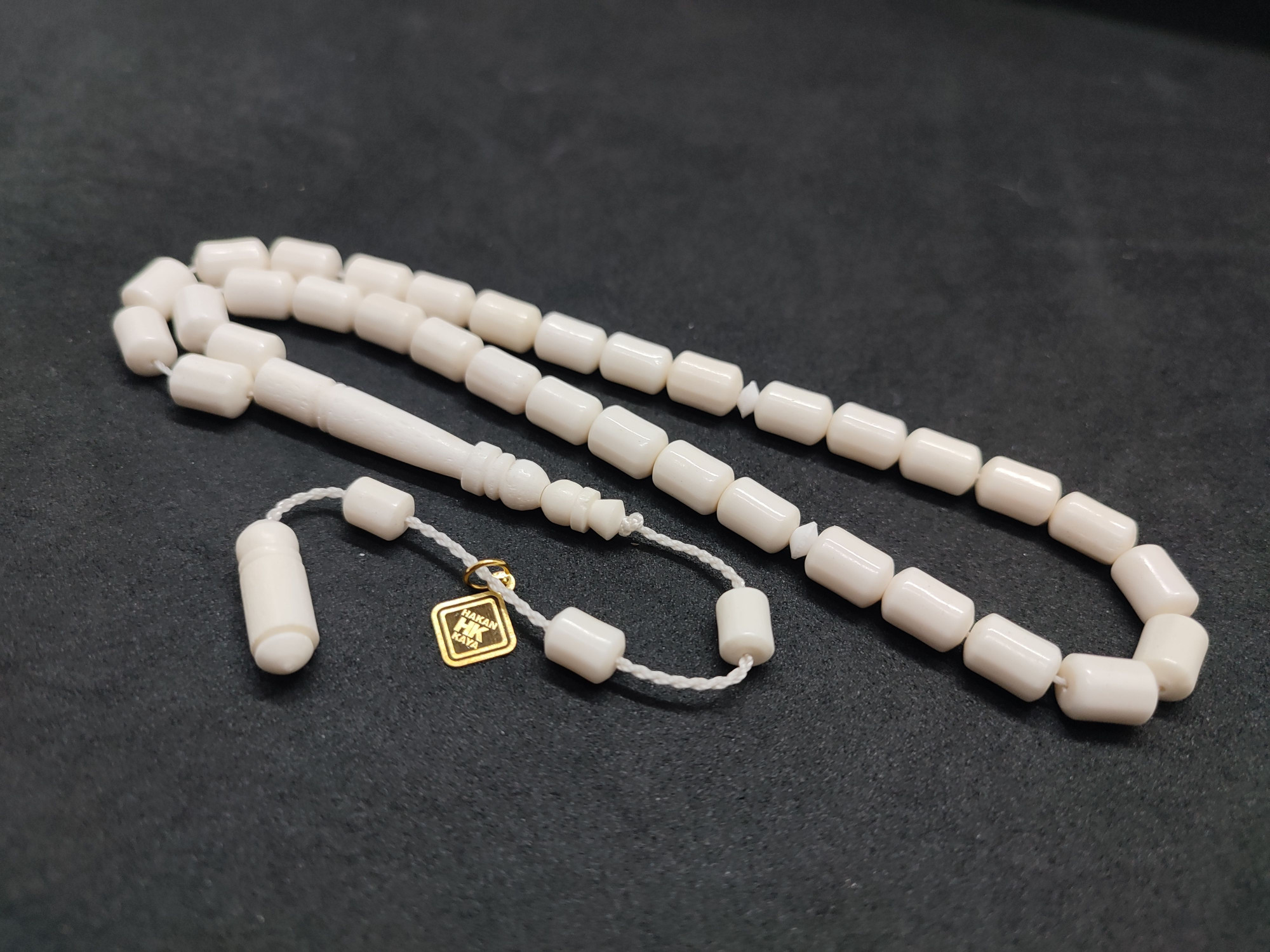 Hakan Kaya Usta Eseri Çift Zımpara Çift Cilalı El Boy Deve Kemiği Sertifikalı 9565 küçük resim 3