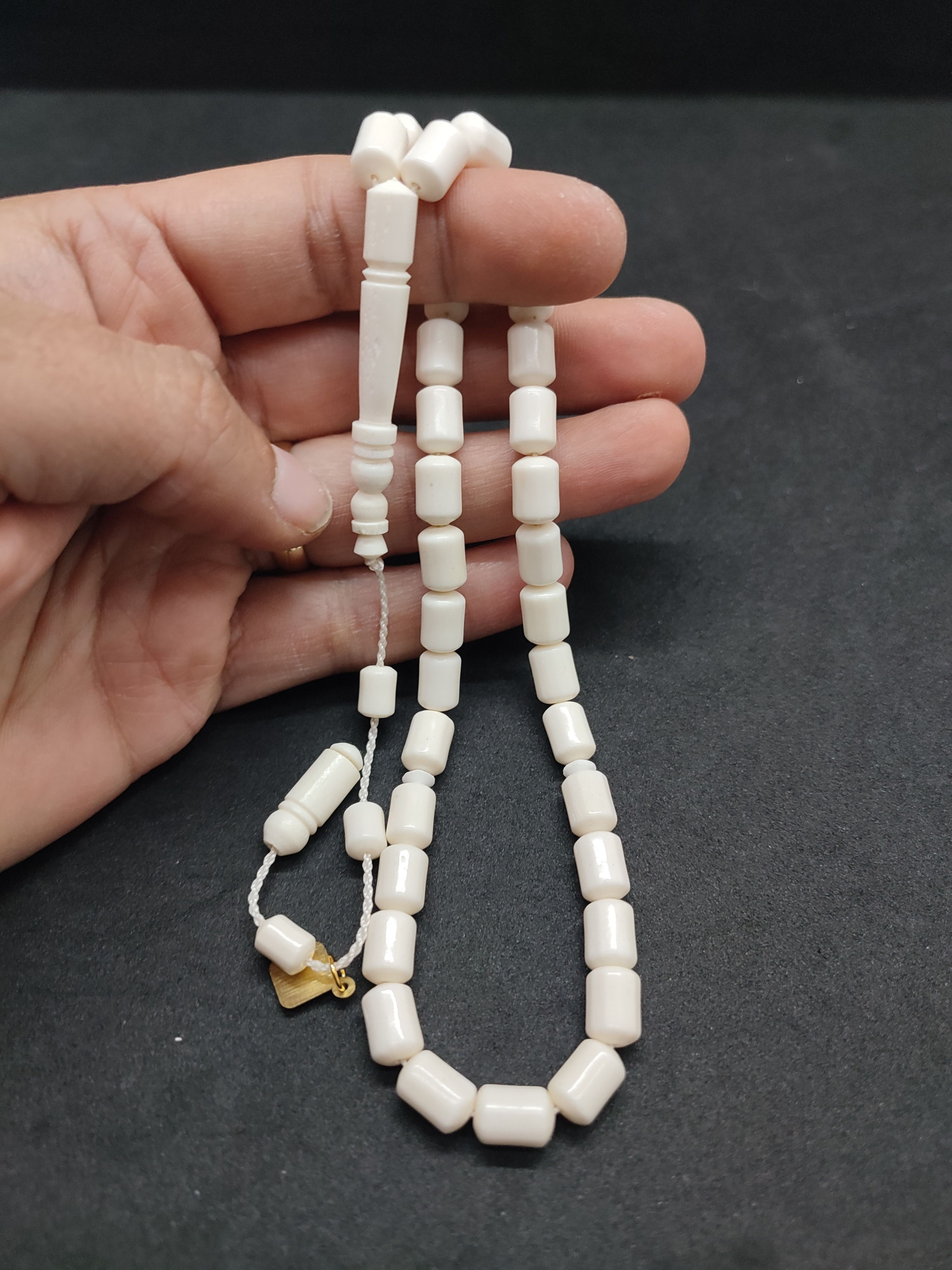 Hakan Kaya Usta Eseri Çift Zımpara Çift Cilalı El Boy Deve Kemiği Sertifikalı 9565 küçük resim 5