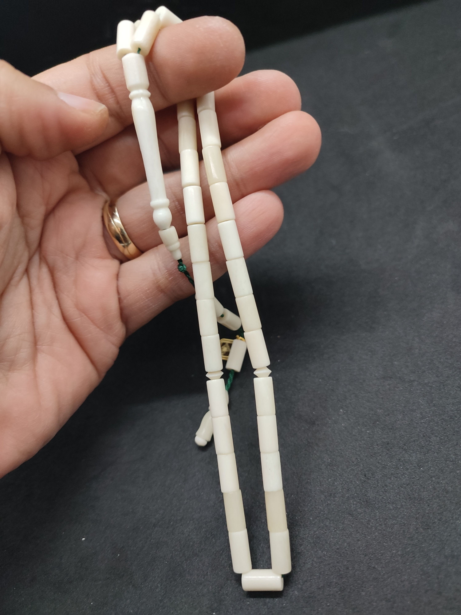 Hakan Kaya Usta Eseri Çift Zımpara Çift Cilalı El Boy Deve Kemiği Sertifikalı 9567 küçük resim 3