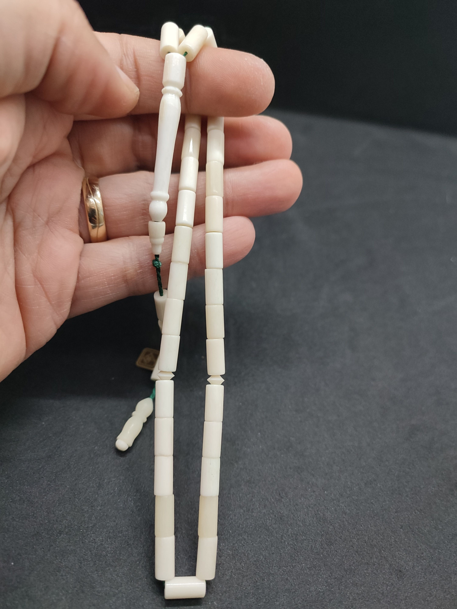 Hakan Kaya Usta Eseri Çift Zımpara Çift Cilalı El Boy Deve Kemiği Sertifikalı 9567 küçük resim 4