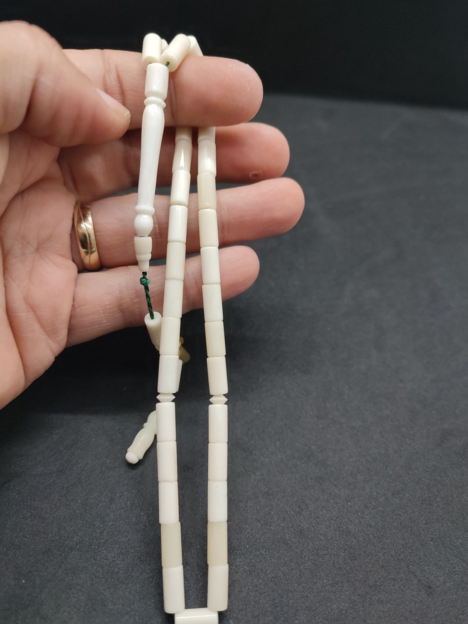 Hakan Kaya Usta Eseri Çift Zımpara Çift Cilalı El Boy Deve Kemiği Sertifikalı 9567 küçük resim 5