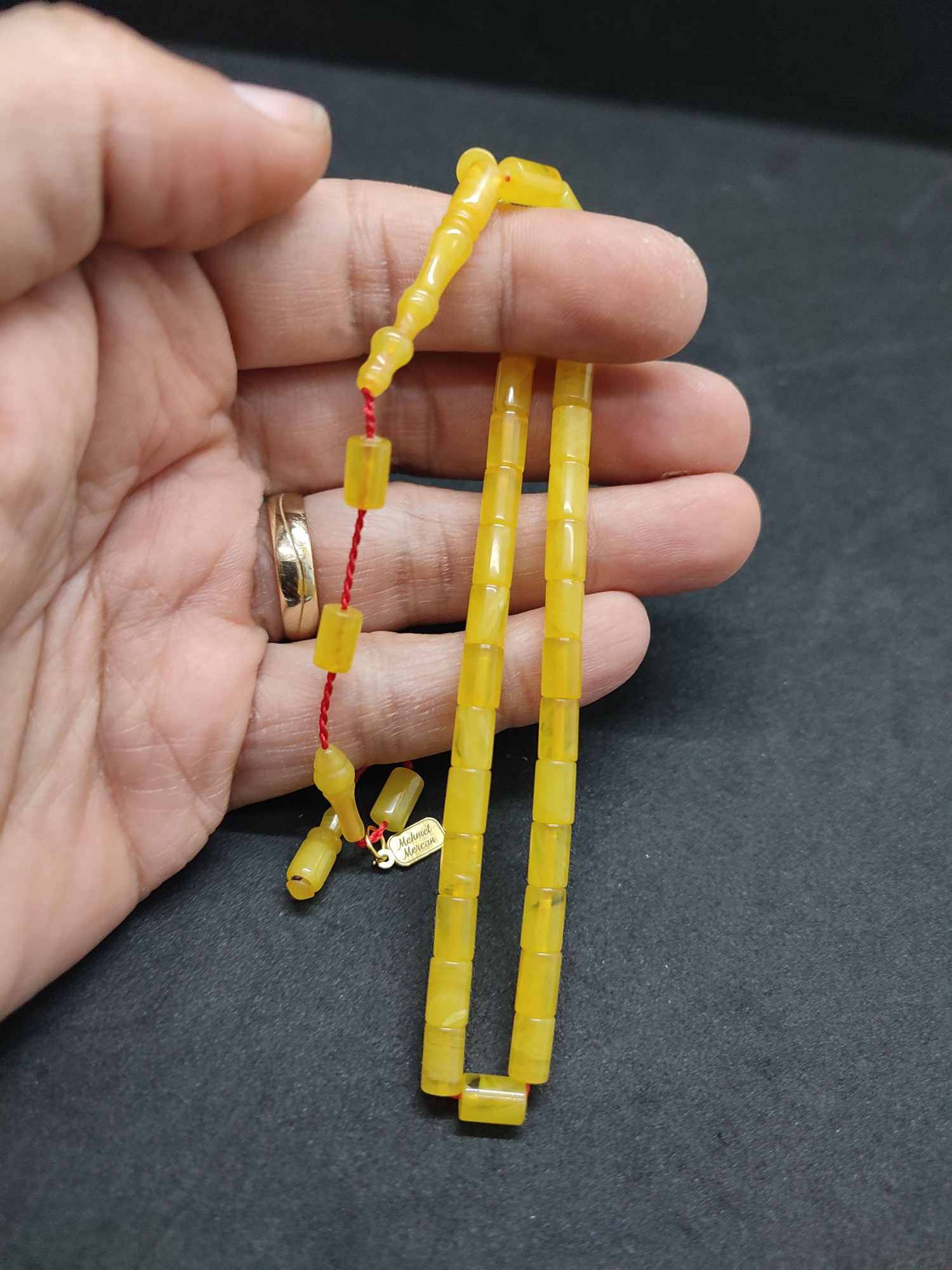 Mehmet Mercan Usta Eseri Bilek Boy (Küçük Boy) Ok Gibi Bir Sıkma Kehribar Sertifikalı 9568