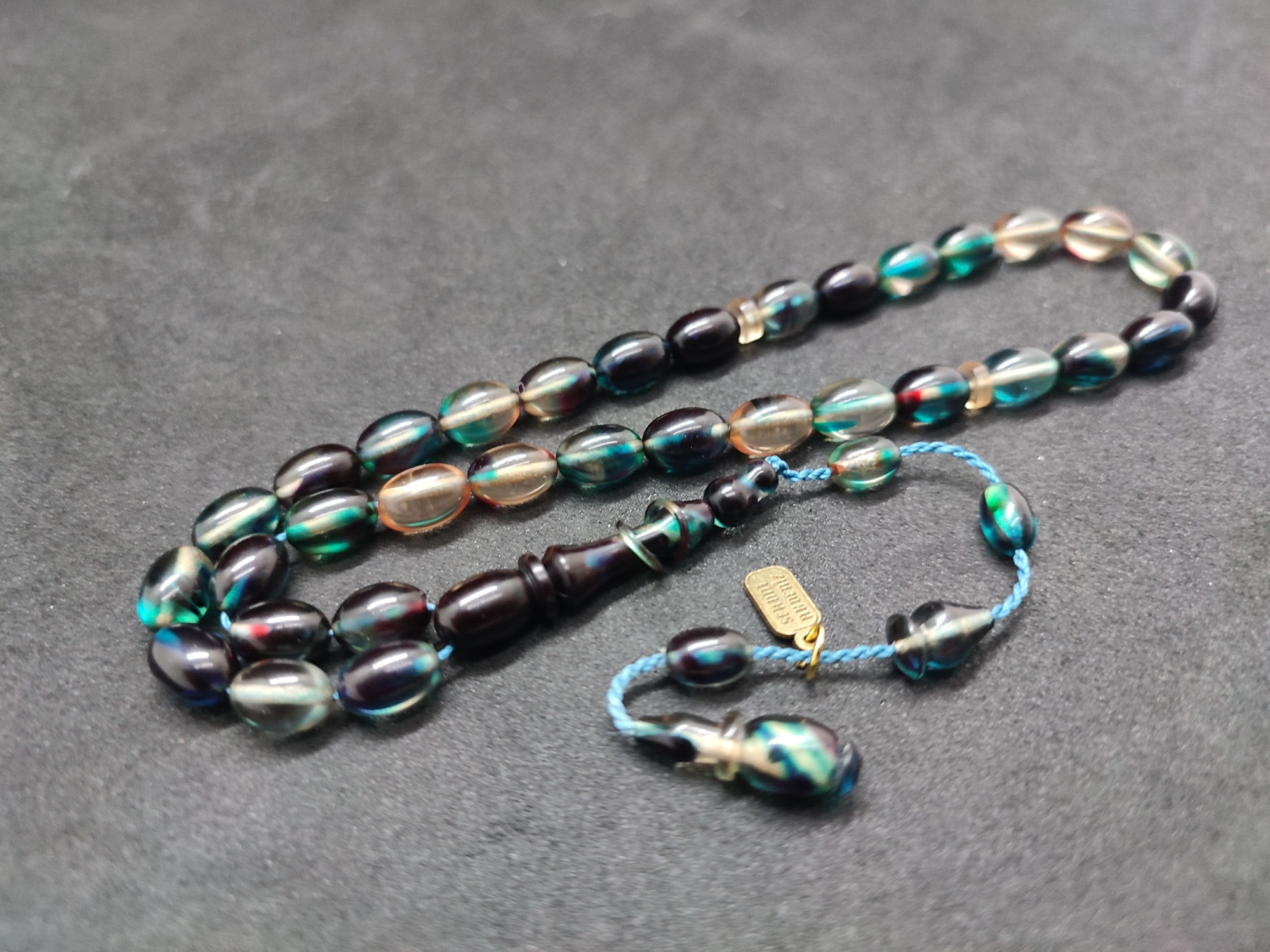 Serdal Akdeniz Usta Eseri İmame Halkalı El Boy Objeden Ateş-i Kehribar Sertifikalı 9572