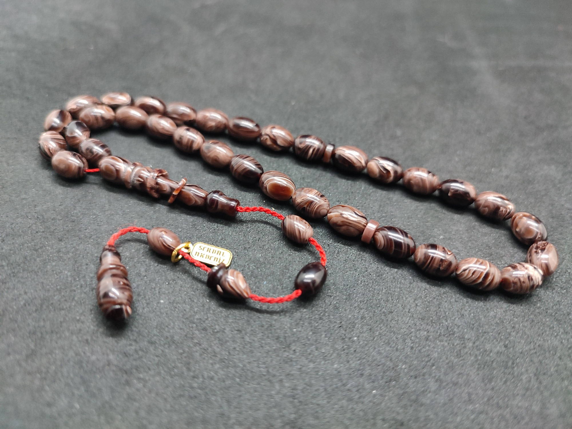 Serdal Akdeniz Usta Eseri İmame Halkalı El Boy Objeden Katalin Sertifikalı 9576 küçük resim 4