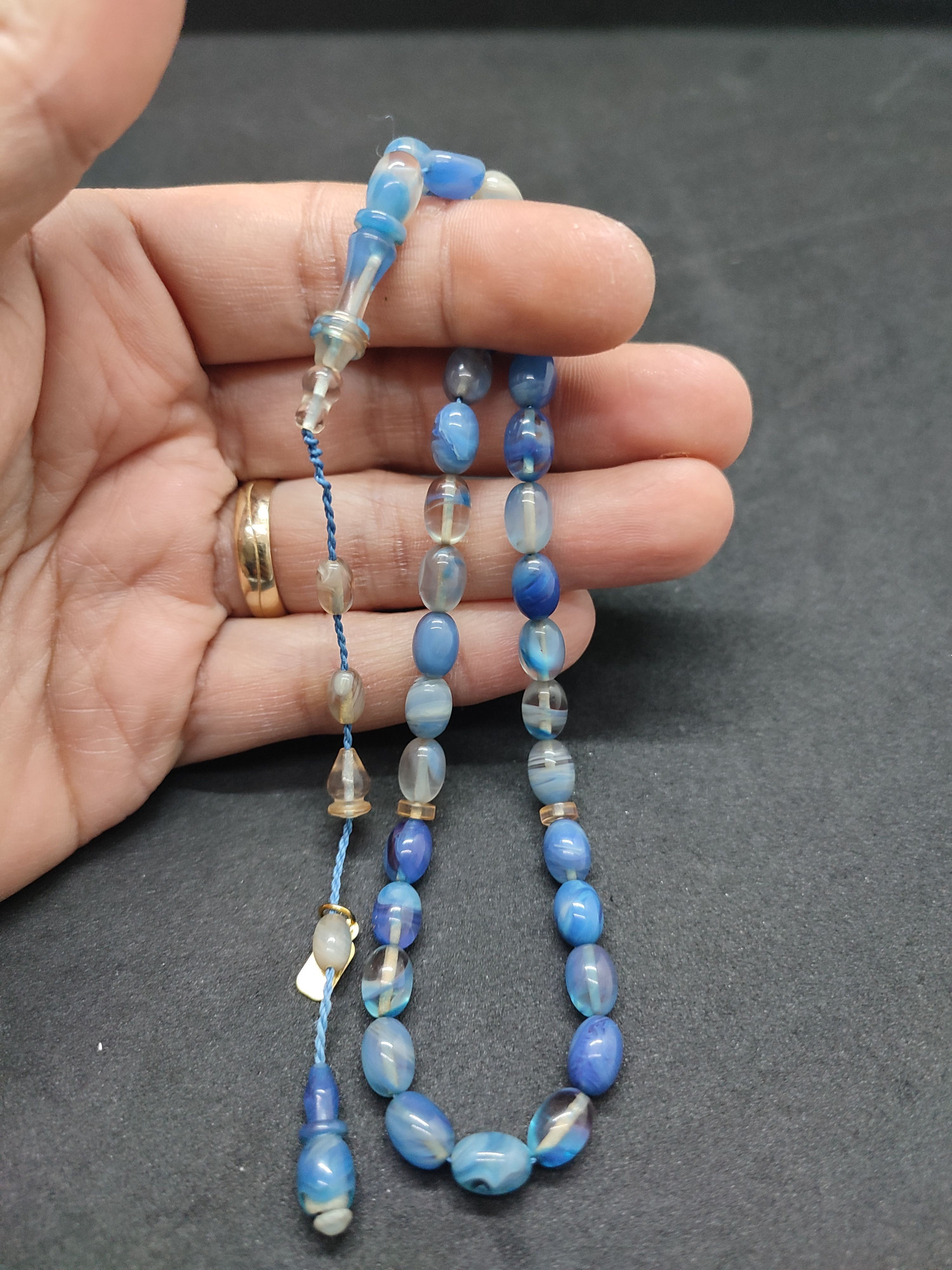 Serdal Akdeniz Usta Eseri İmame Halkalı El Boy Objeden Katalin Sertifikalı 9577 küçük resim 4