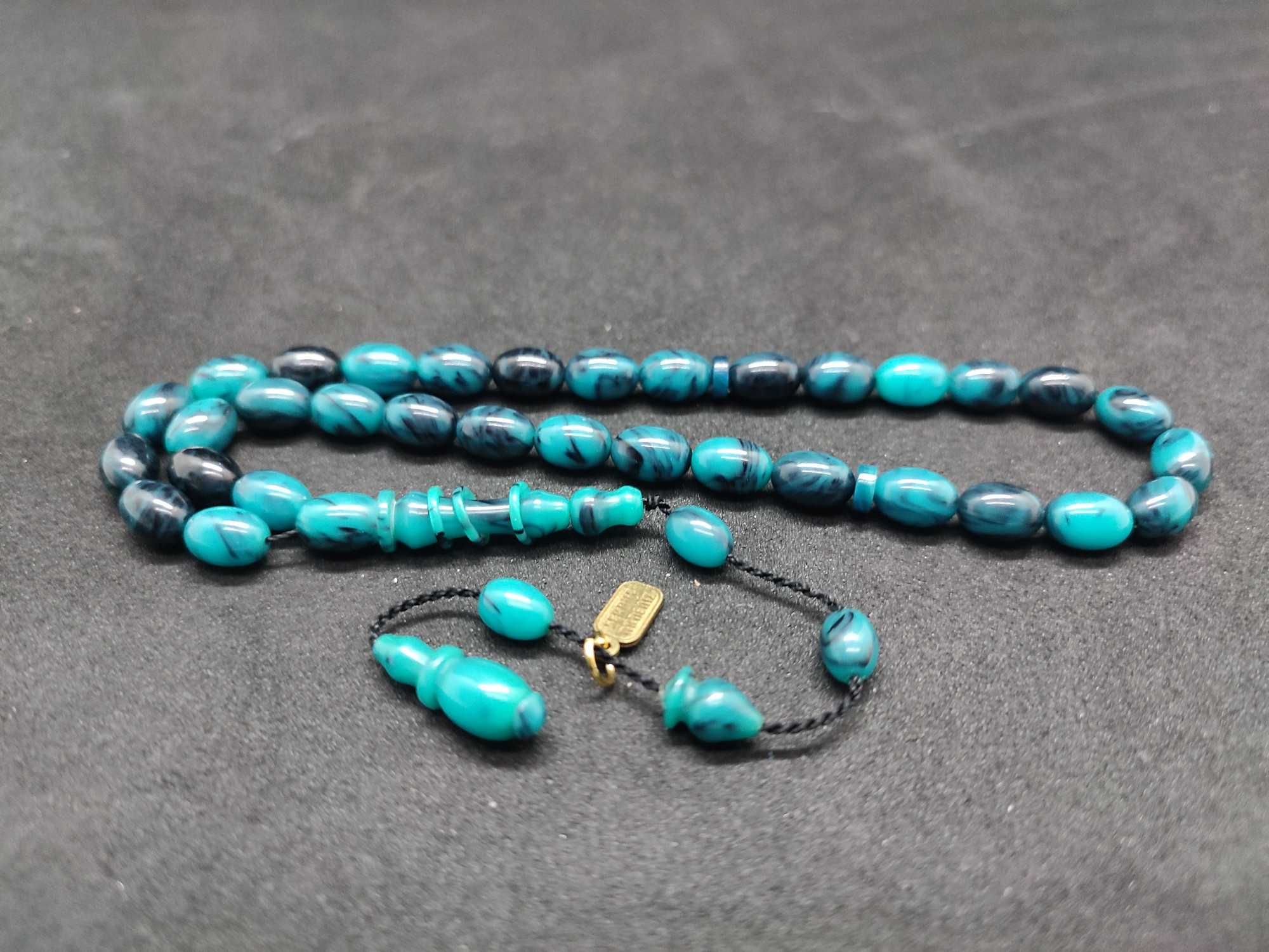 Serdal Akdeniz Usta Eseri İmame Halkalı El Boy Objeden Katalin Sertifikalı 9578 küçük resim 2