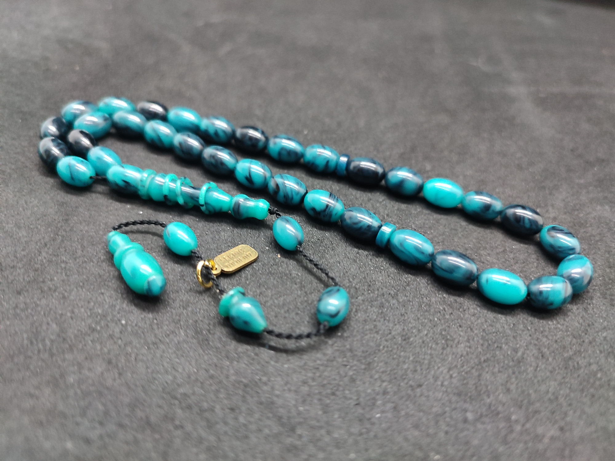 Serdal Akdeniz Usta Eseri İmame Halkalı El Boy Objeden Katalin Sertifikalı 9578 küçük resim 3