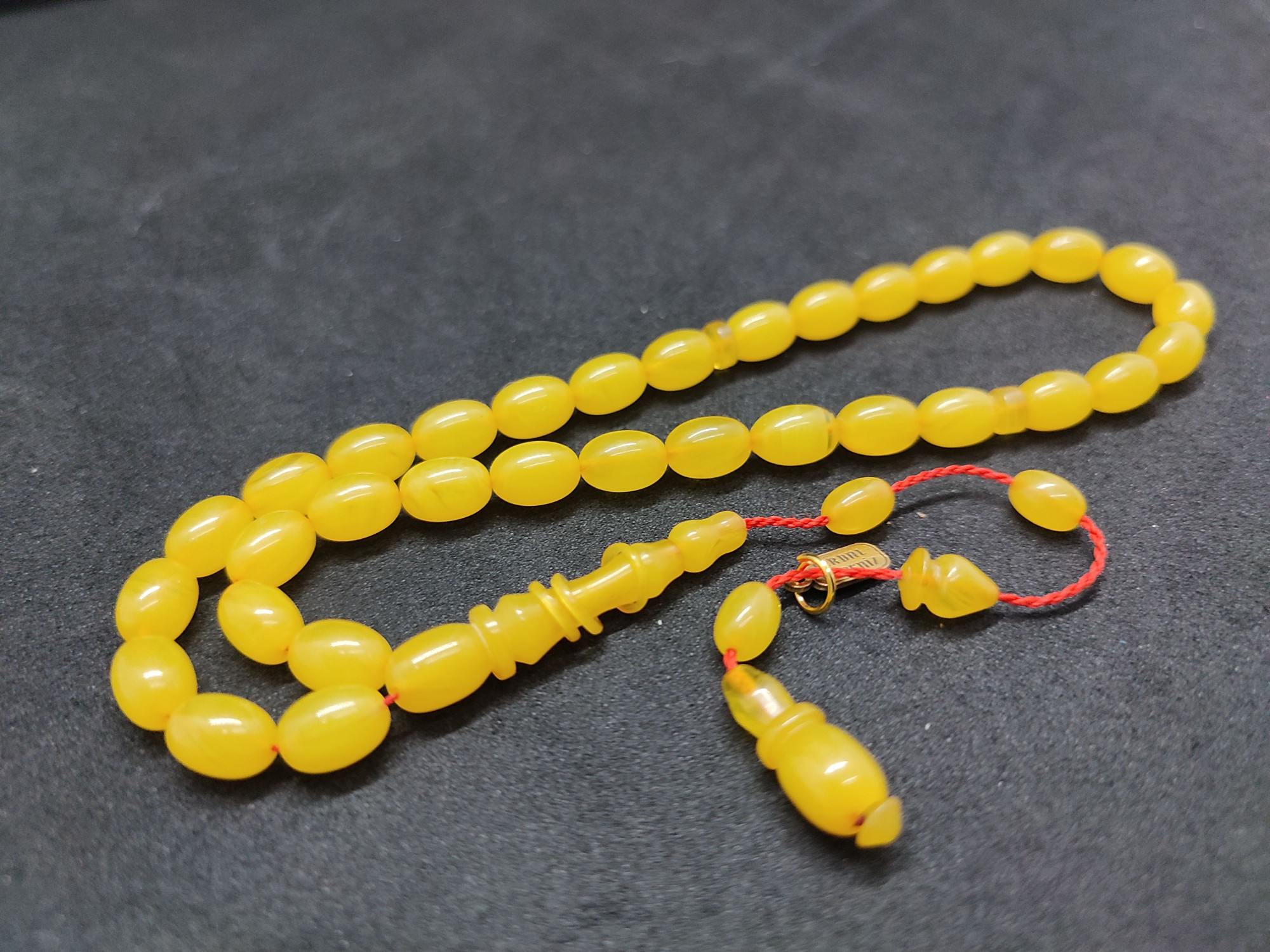 Serdal Akdeniz Usta Eseri İmame Halkalı El Boy Sıkma Kehribar Sertifikalı 9579 küçük resim 2