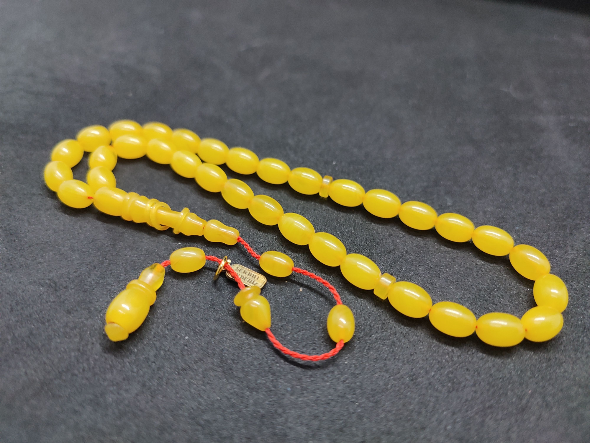 Serdal Akdeniz Usta Eseri İmame Halkalı El Boy Sıkma Kehribar Sertifikalı 9579 küçük resim 3