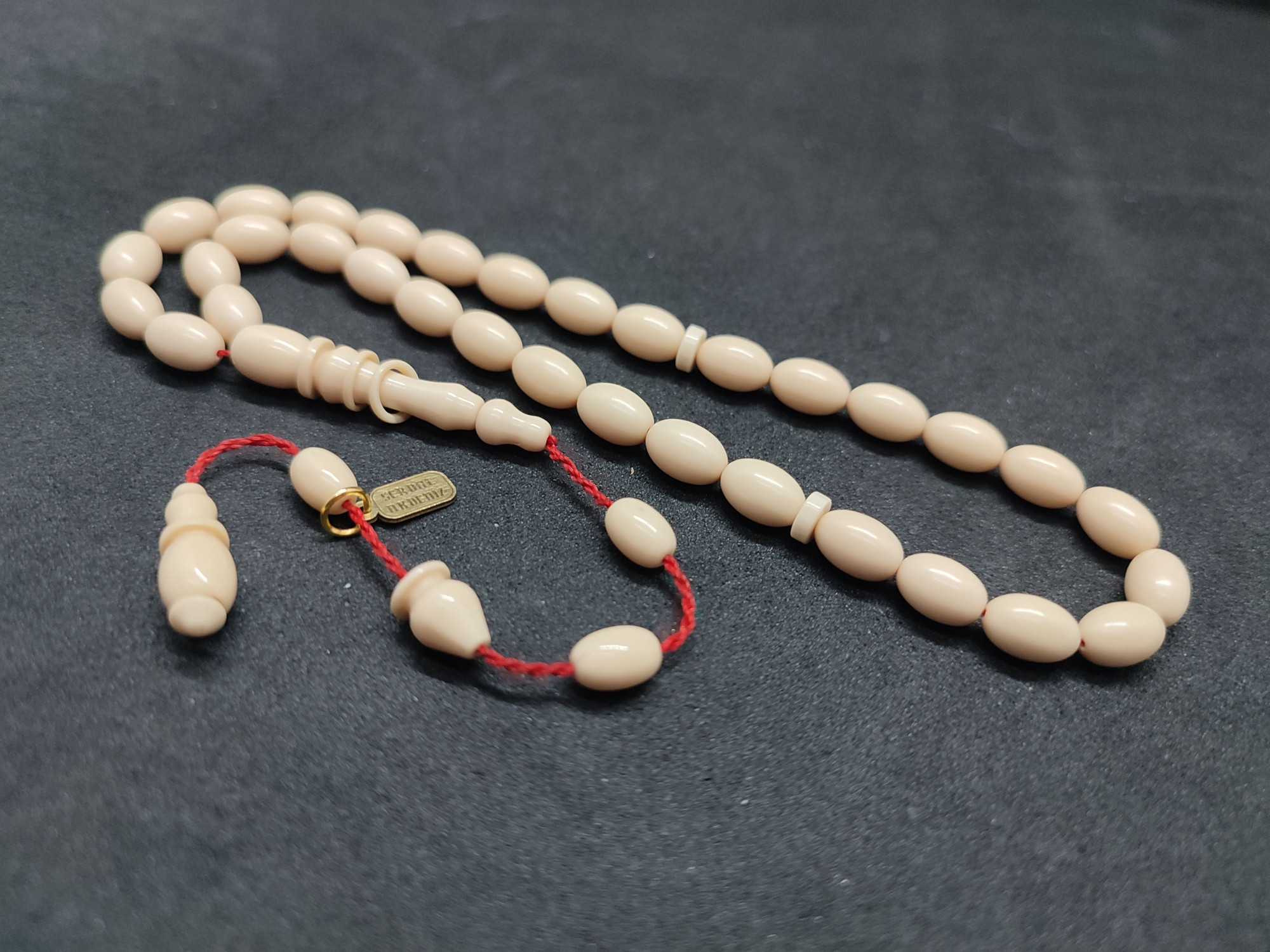 Serdal Akdeniz Usta Eseri İmame Halkalı El Boy Sıkma Kehribar Sertifikalı 9580 küçük resim 3