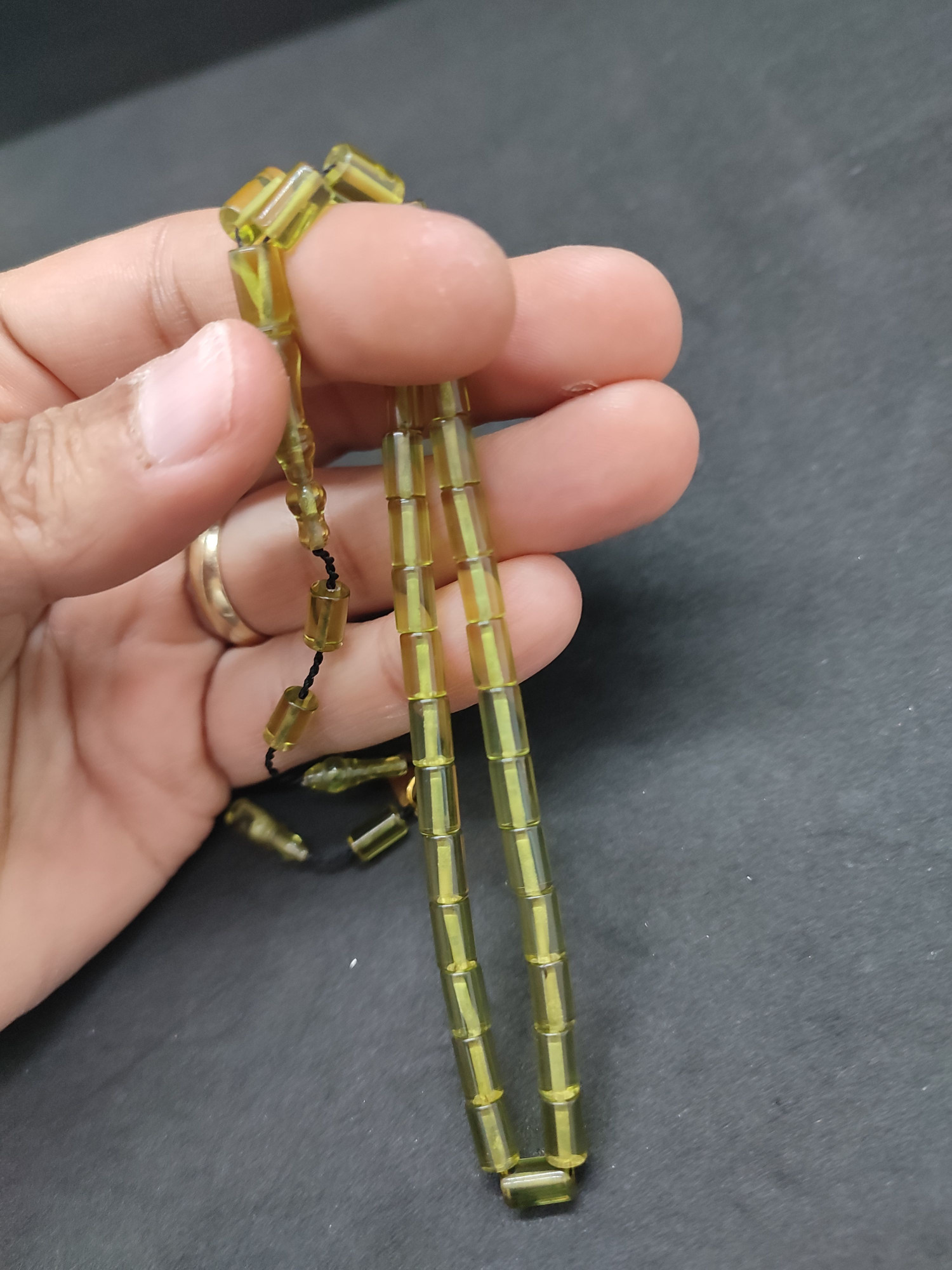 Serdal Akdeniz Usta Eseri Bilek Boy (Küçük Boy) Ok Gibi Bir Ateş-i Kehribar Sertifikalı 9585 küçük resim 3