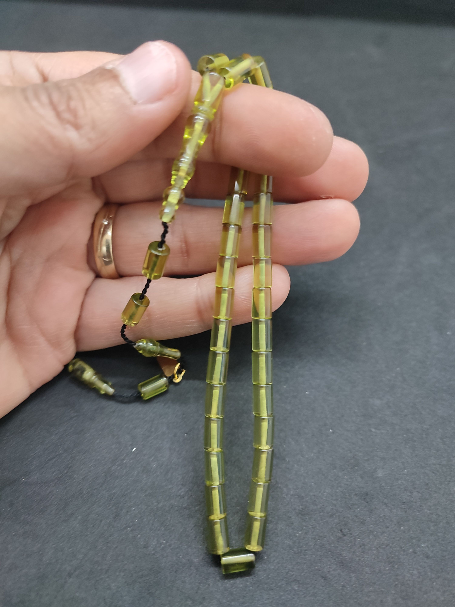 Serdal Akdeniz Usta Eseri Bilek Boy (Küçük Boy) Ok Gibi Bir Ateş-i Kehribar Sertifikalı 9585 küçük resim 4