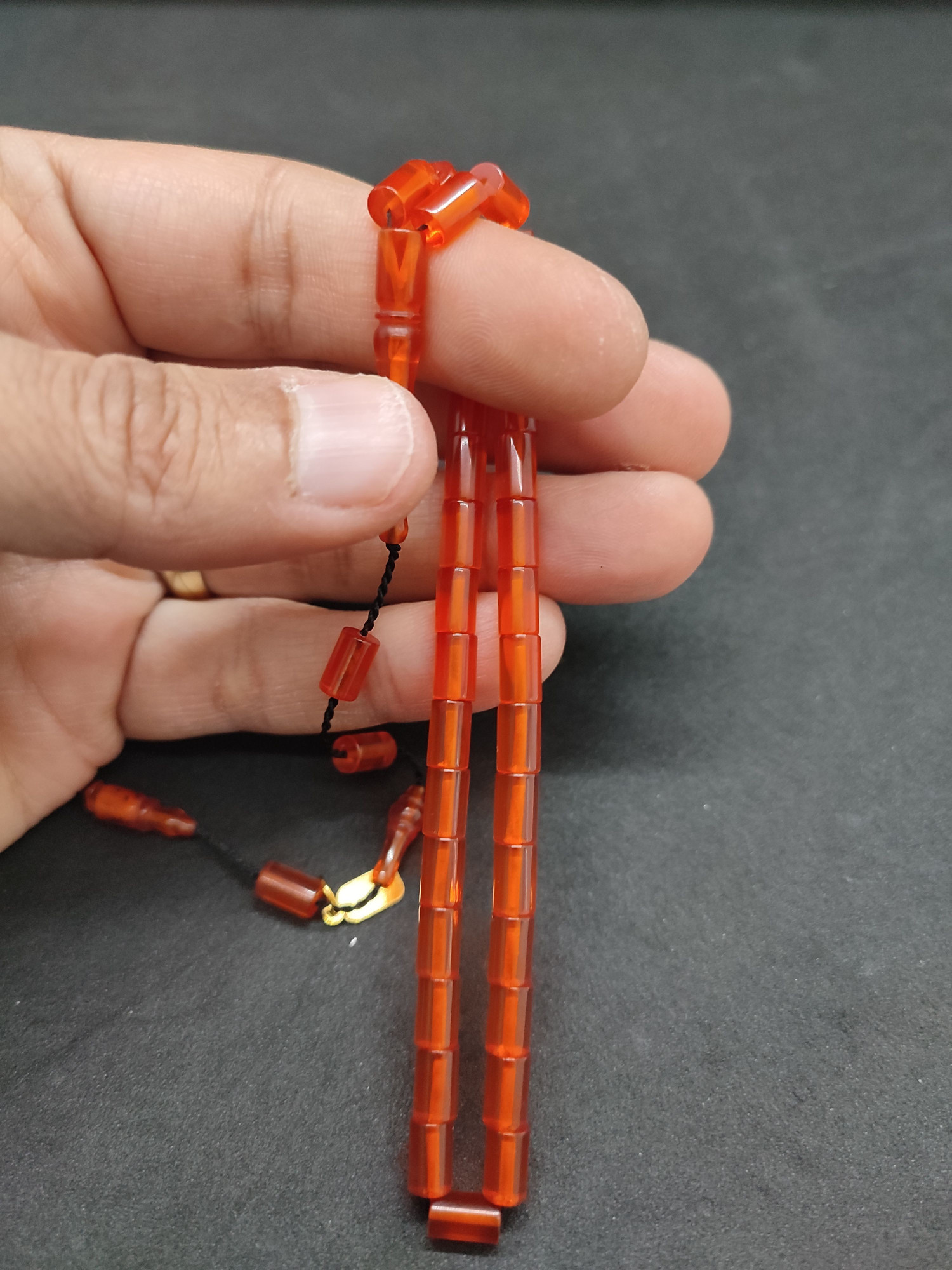 Serdal Akdeniz Usta Eseri Bilek Boy (Küçük Boy) Ok Gibi Bir Yemen Zar Kehribar Sertifikalı 9586 küçük resim 5