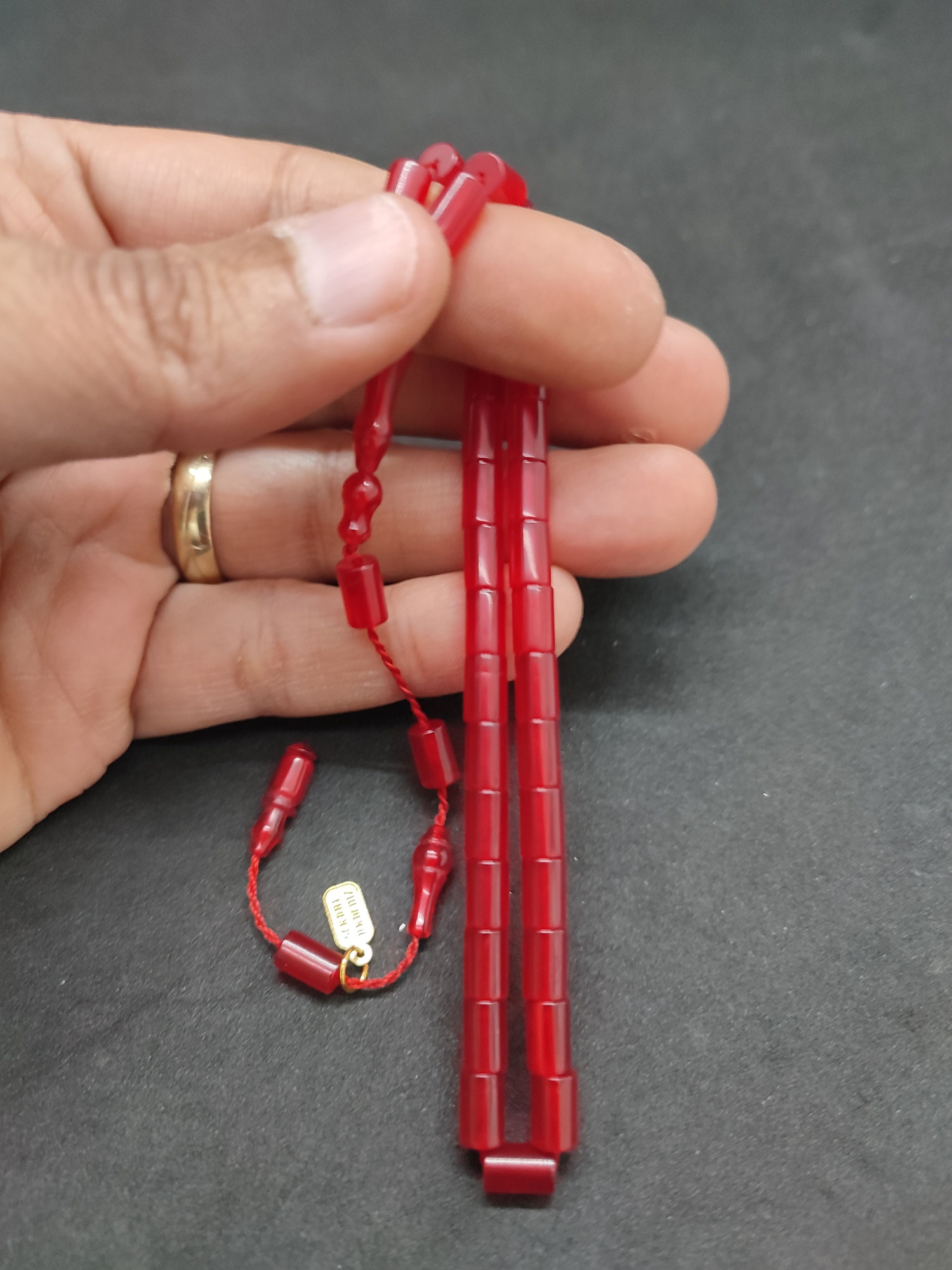 Serdal Akdeniz Usta Eseri Bilek Boy (Küçük Boy) Ok Gibi Bir Yemen Zar Kehribar Sertifikalı 9587