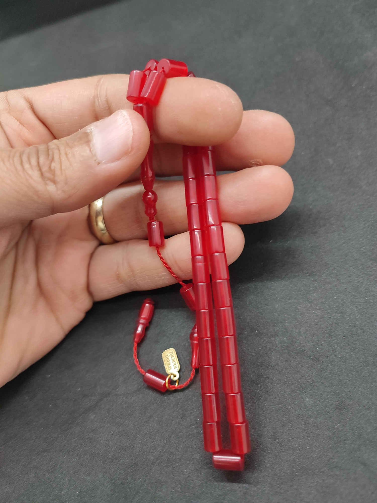 Serdal Akdeniz Usta Eseri Bilek Boy (Küçük Boy) Ok Gibi Bir Yemen Zar Kehribar Sertifikalı 9587 küçük resim 4