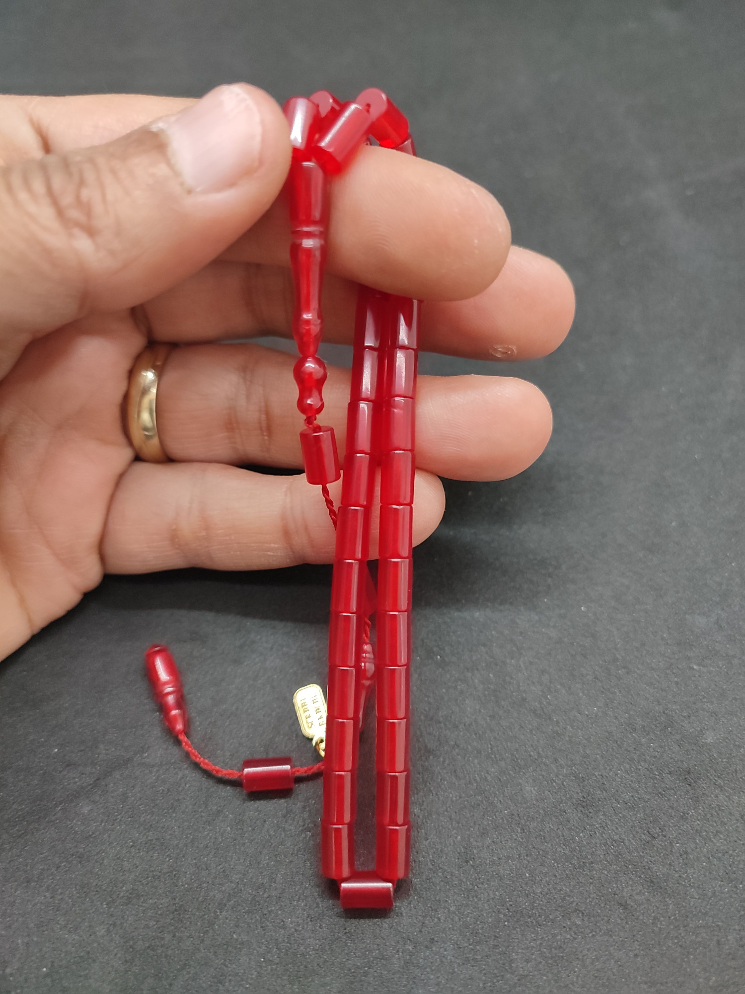 Serdal Akdeniz Usta Eseri Bilek Boy (Küçük Boy) Ok Gibi Bir Yemen Zar Kehribar Sertifikalı 9587 küçük resim 5