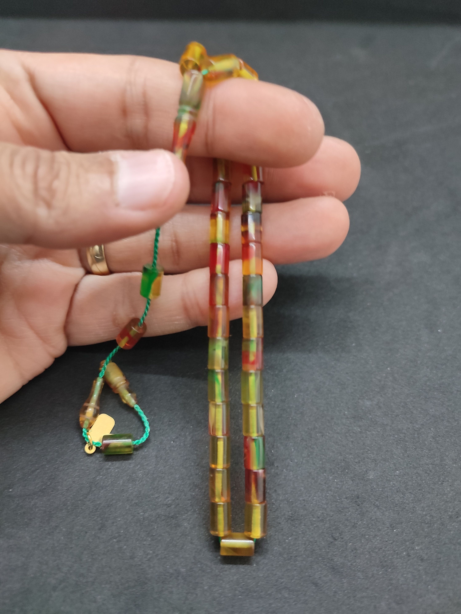 Serdal Akdeniz Usta Eseri Bilek Boy (Küçük Boy) Ok Gibi Bir Ateş-i Kehribar Sertifikalı 9588 küçük resim 4