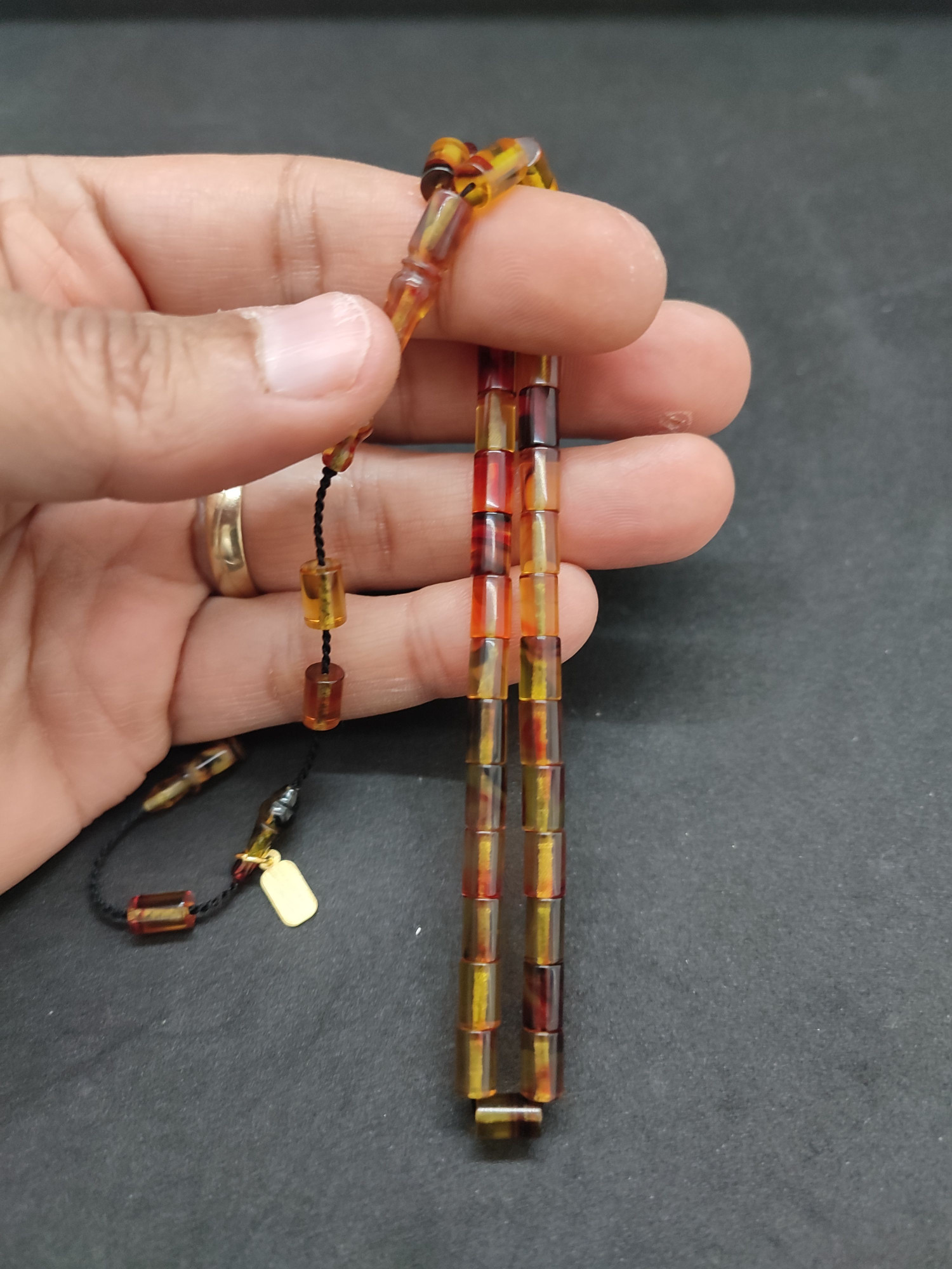 Serdal Akdeniz Usta Eseri Bilek Boy (Küçük Boy) Ok Gibi Bir Ateş-i Kehribar Sertifikalı 9589