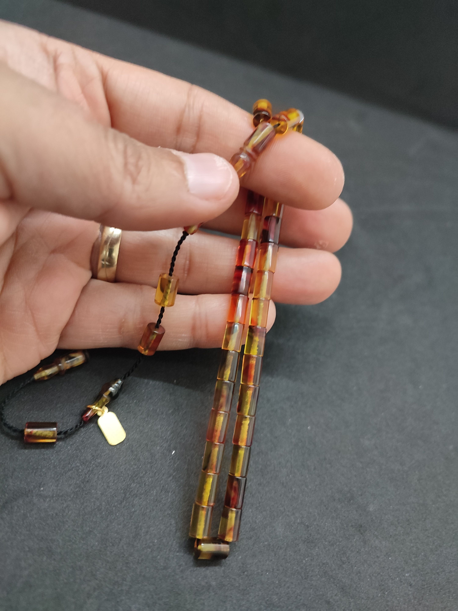 Serdal Akdeniz Usta Eseri Bilek Boy (Küçük Boy) Ok Gibi Bir Ateş-i Kehribar Sertifikalı 9589 küçük resim 2