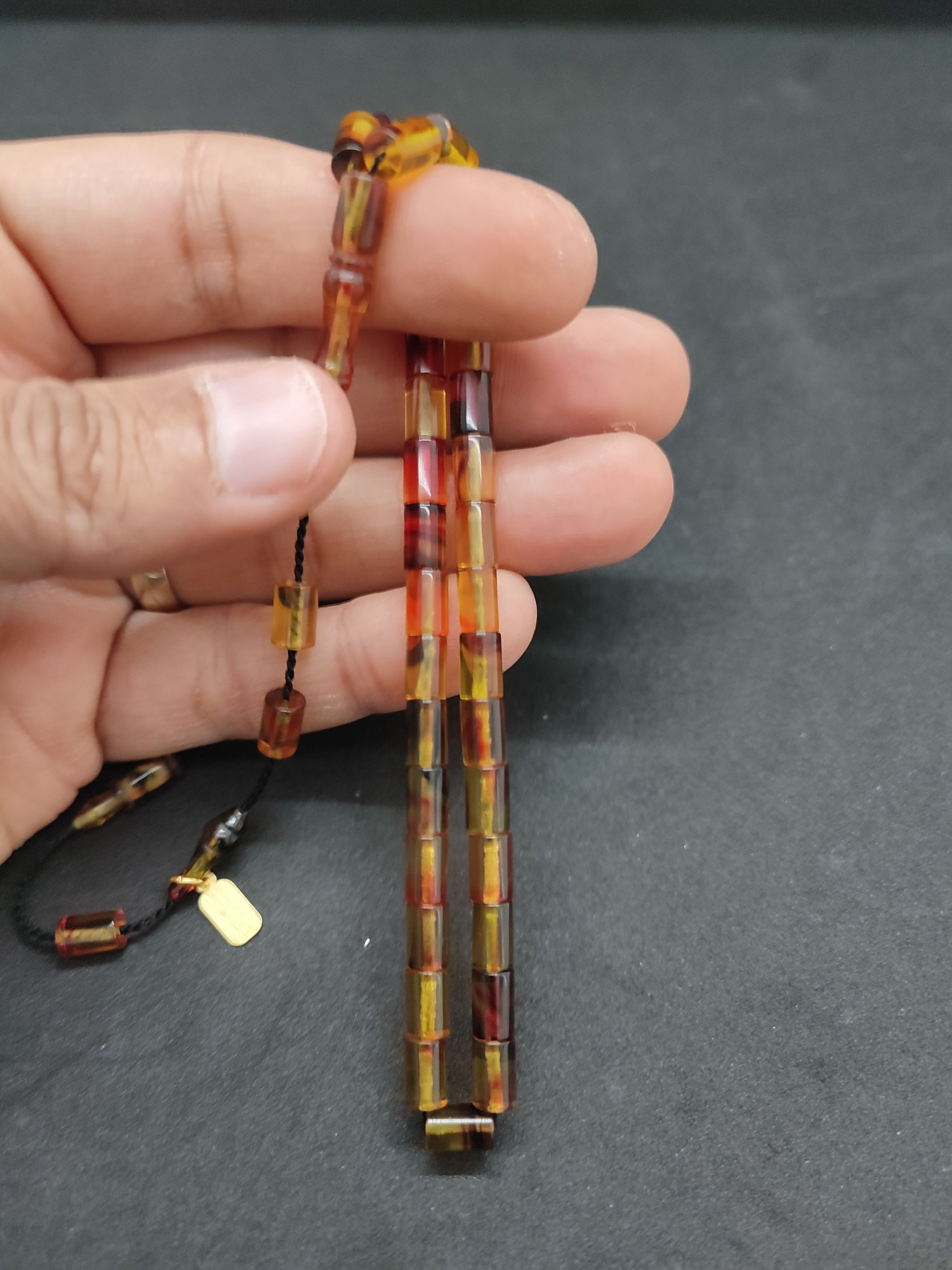 Serdal Akdeniz Usta Eseri Bilek Boy (Küçük Boy) Ok Gibi Bir Ateş-i Kehribar Sertifikalı 9589 küçük resim 4