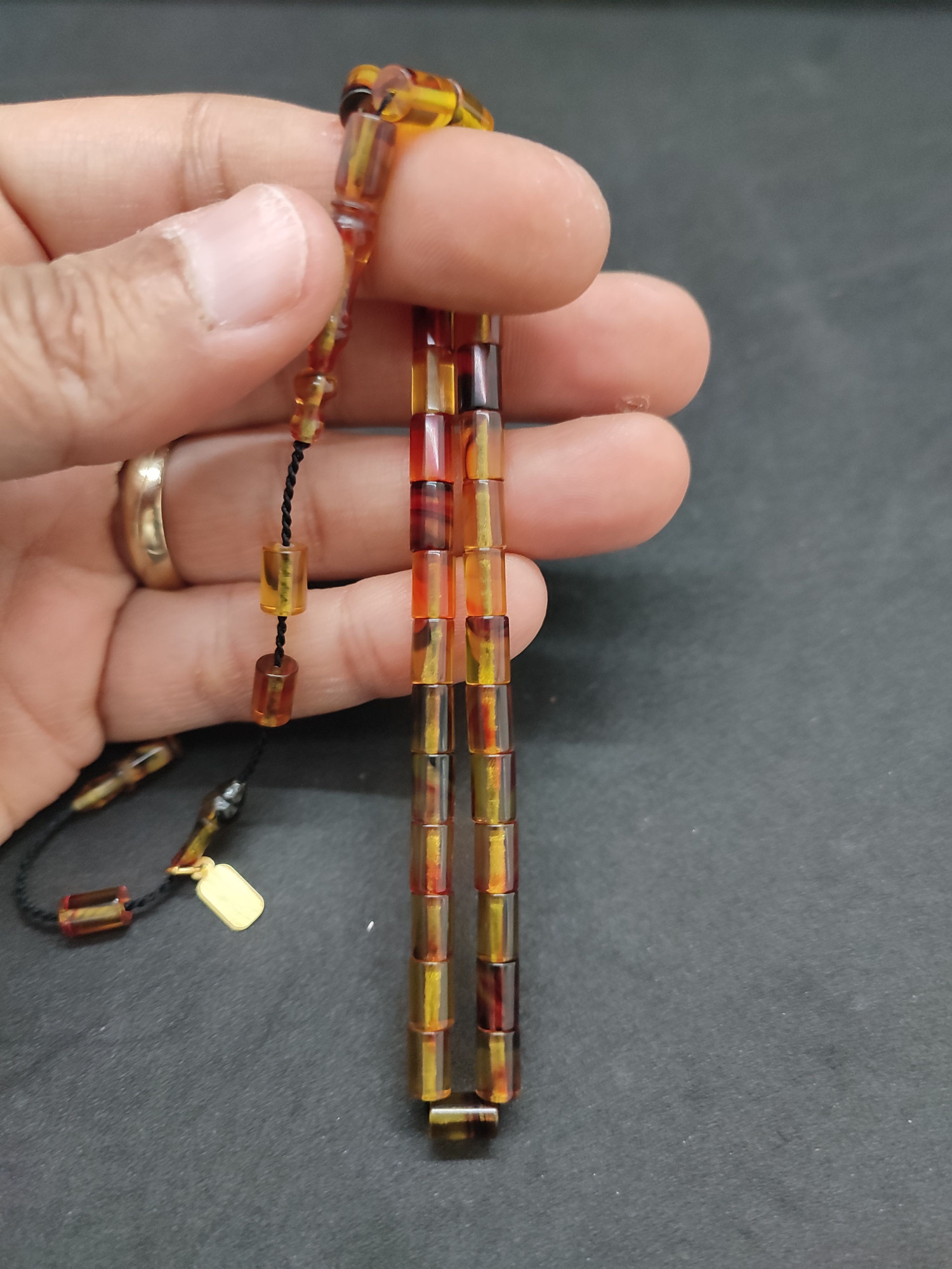 Serdal Akdeniz Usta Eseri Bilek Boy (Küçük Boy) Ok Gibi Bir Ateş-i Kehribar Sertifikalı 9589 küçük resim 5