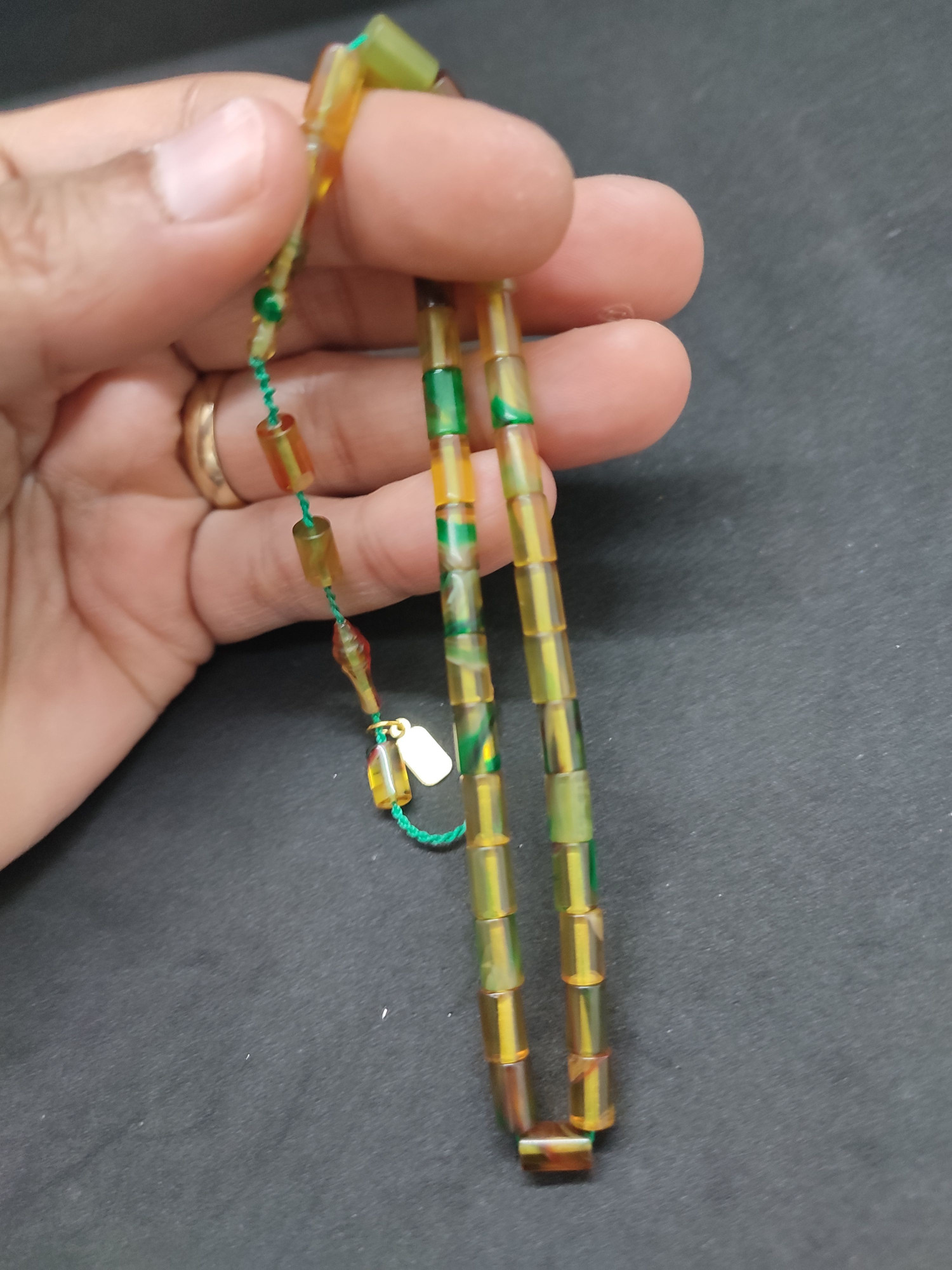 Serdal Akdeniz Usta Eseri Bilek Boy (Küçük Boy) Ok Gibi Bir Ateş-i Kehribar Sertifikalı 9590 küçük resim 3