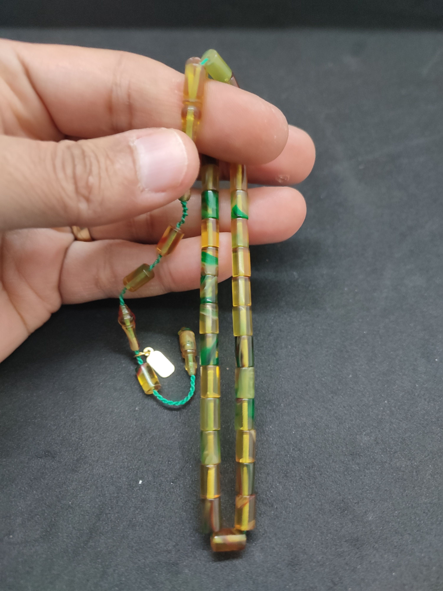 Serdal Akdeniz Usta Eseri Bilek Boy (Küçük Boy) Ok Gibi Bir Ateş-i Kehribar Sertifikalı 9590 küçük resim 4