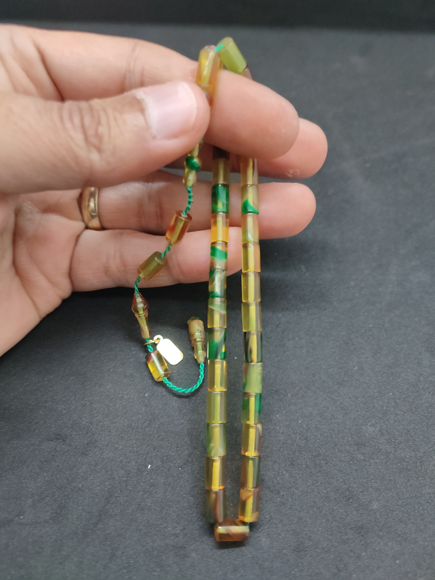 Serdal Akdeniz Usta Eseri Bilek Boy (Küçük Boy) Ok Gibi Bir Ateş-i Kehribar Sertifikalı 9590 küçük resim 5